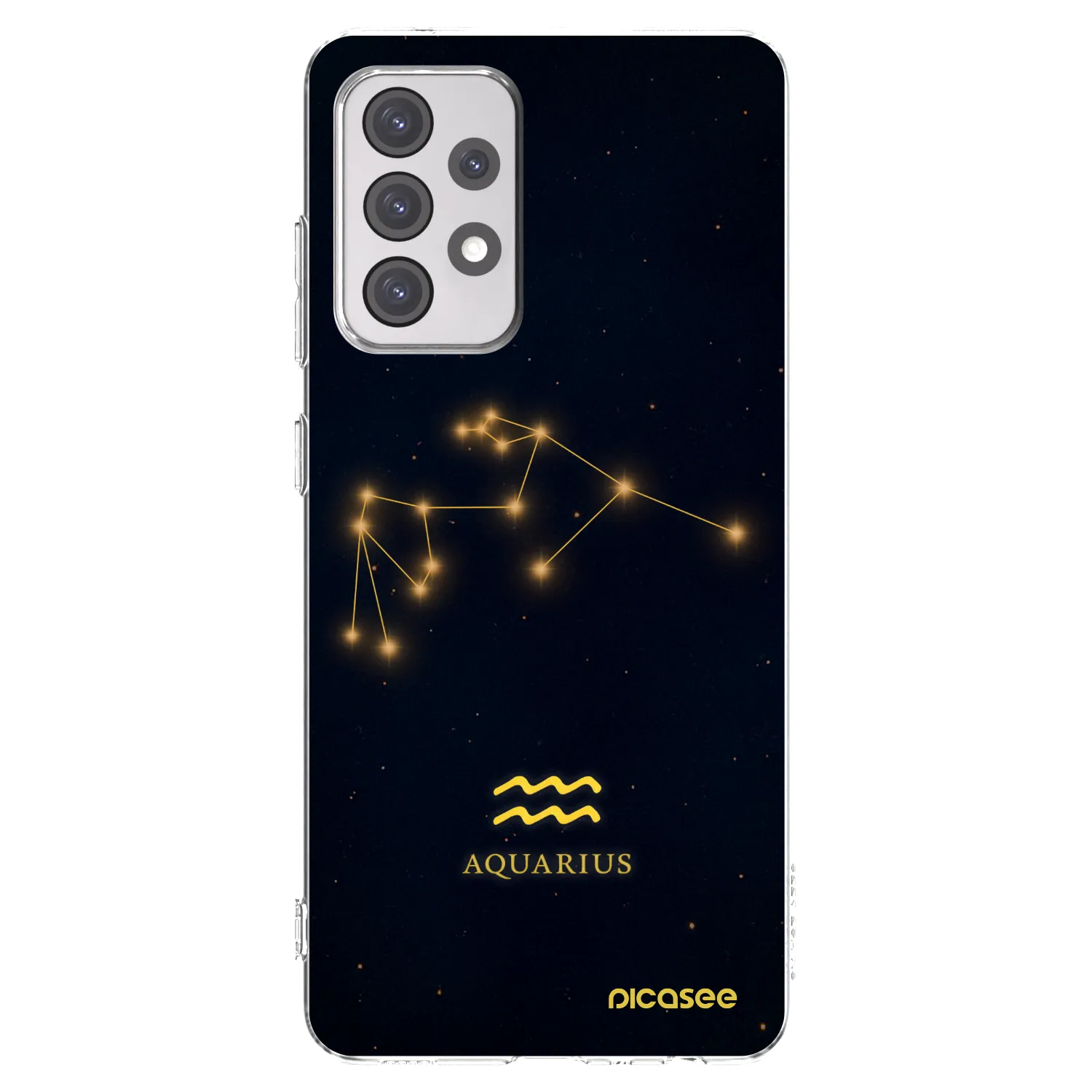 Picasee silikonowe przeźroczyste etui na Samsung Galaxy A52 5G A525F - AQUARIUS