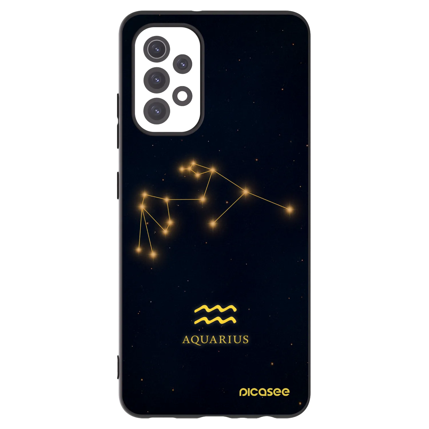 Picasee silikonowe czarne etui na Samsung Galaxy A32 5G A326B - AQUARIUS