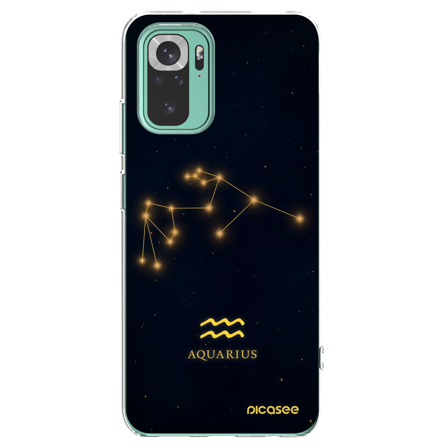 Picasee silikonowe przeźroczyste etui na Xiaomi Redmi Note 10 Pro - AQUARIUS