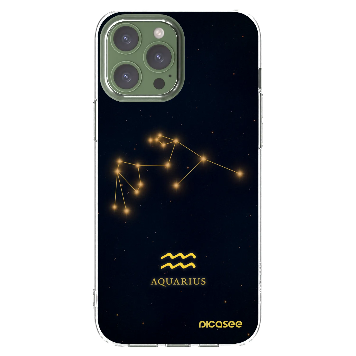 Picasee silikonowe przeźroczyste etui na Apple iPhone 13 Pro Max - AQUARIUS