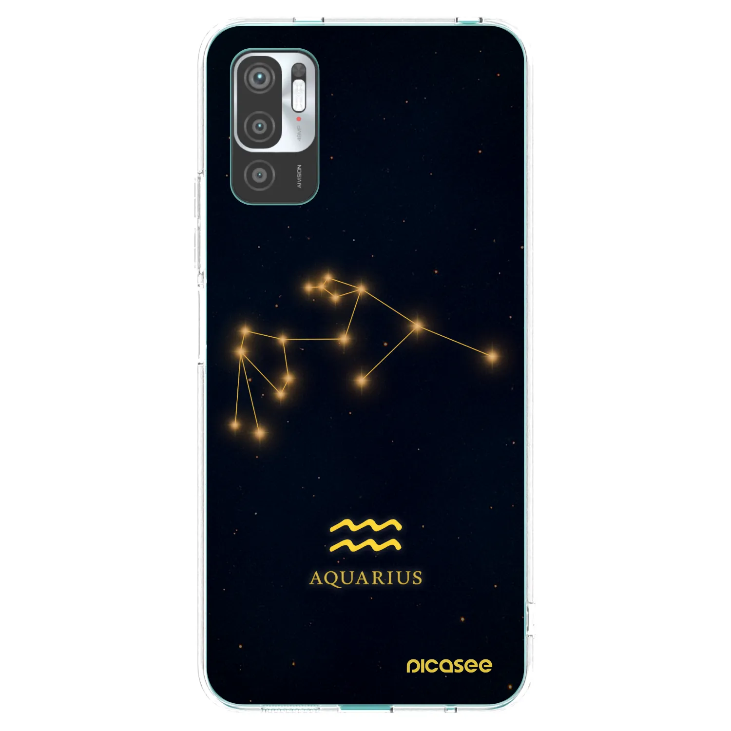 Picasee silikonowe przeźroczyste etui na Xiaomi Redmi Note 10 5G - AQUARIUS