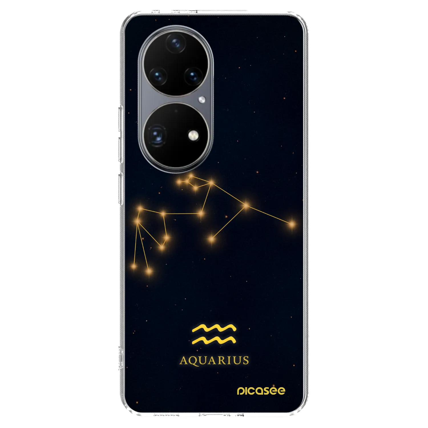 Picasee silikonowe przeźroczyste etui na Huawei P50 - AQUARIUS