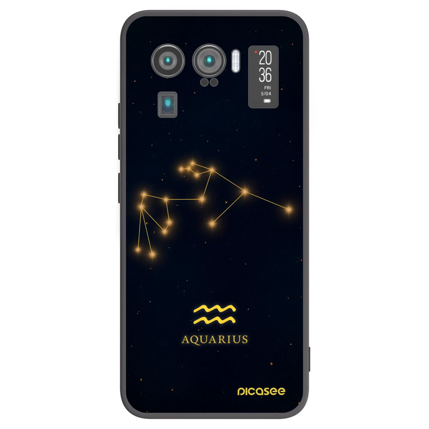 Picasee silikonowe czarne etui na Xiaomi Mi 11 Ultra - AQUARIUS