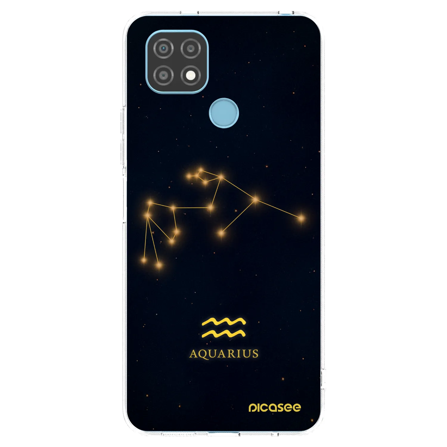 Picasee silikonowe przeźroczyste etui na Realme C21 - AQUARIUS