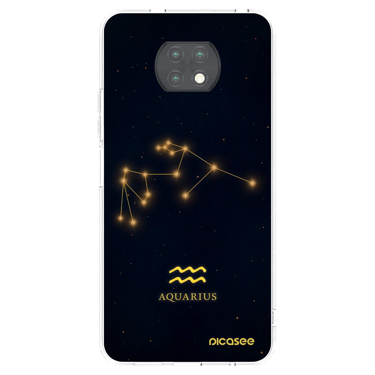 Picasee silikonowe przeźroczyste etui na Xiaomi Redmi Note 9T - AQUARIUS