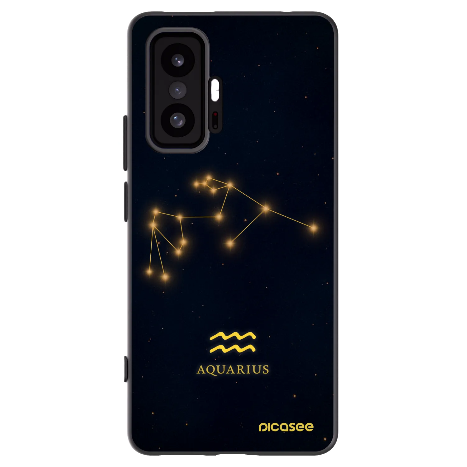 Picasee silikonowe czarne etui na Xiaomi 11T Pro - AQUARIUS