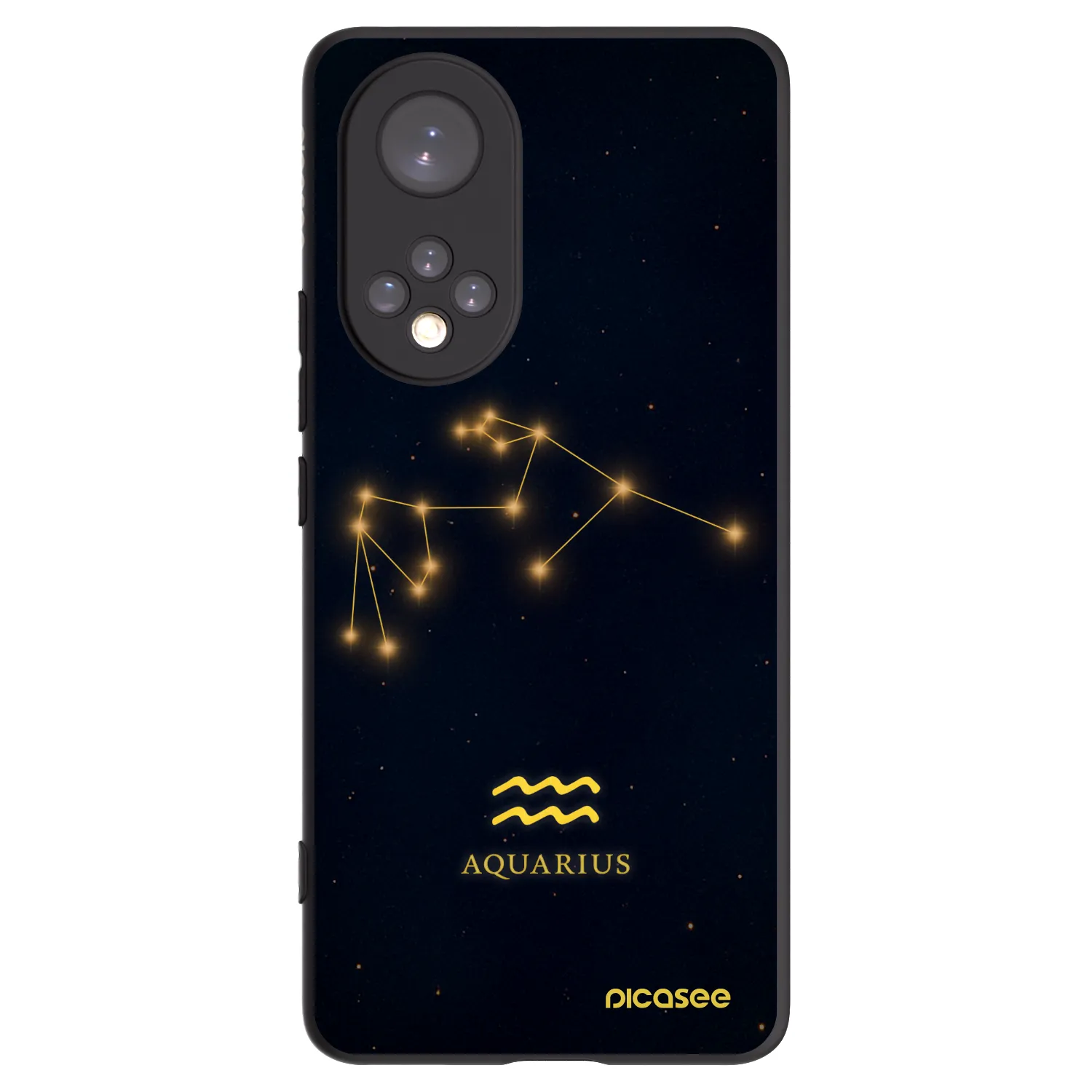 Picasee silikonowe czarne etui na Huawei Nova 9 - AQUARIUS