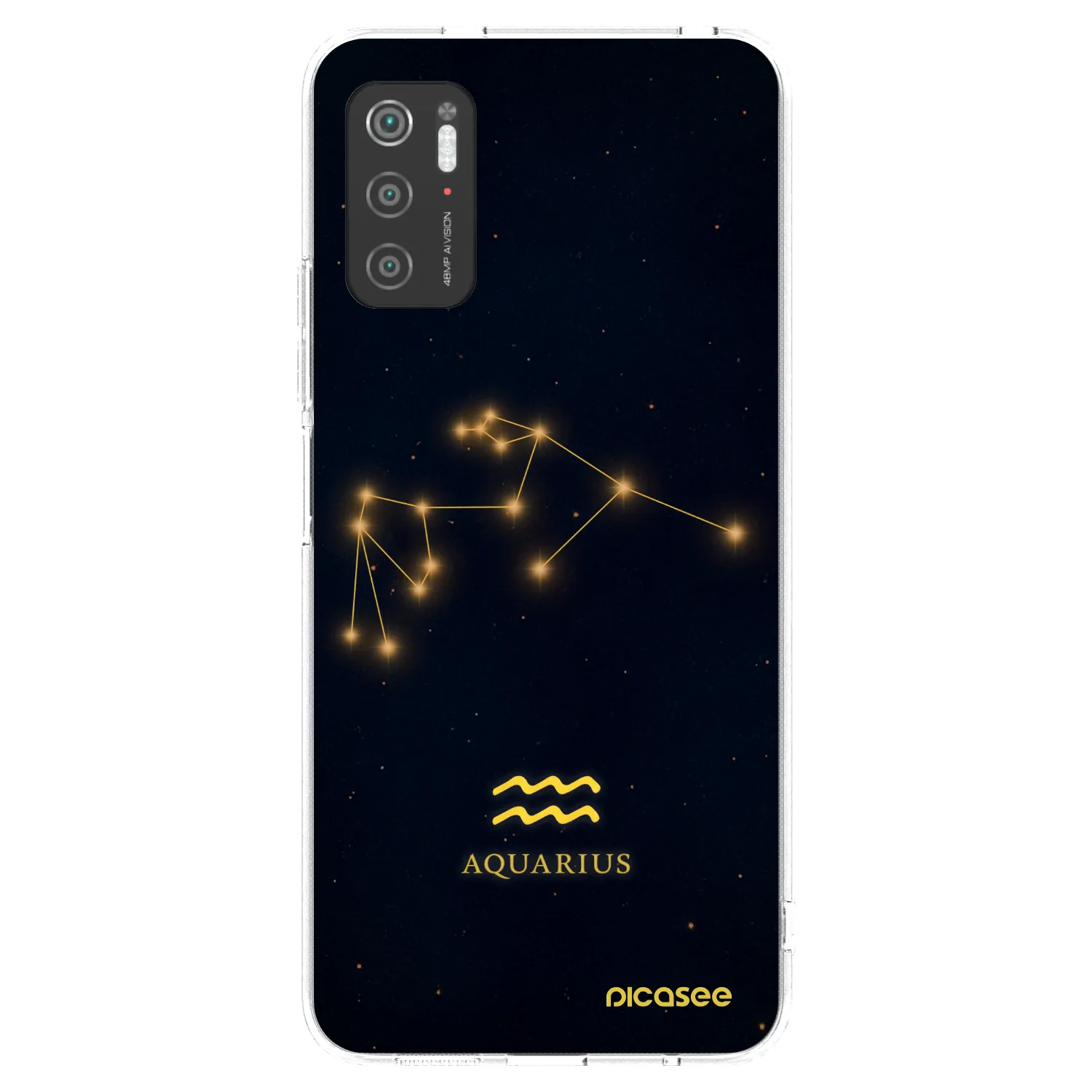Picasee silikonowe przeźroczyste etui na Xiaomi Poco M3 Pro 5G - AQUARIUS