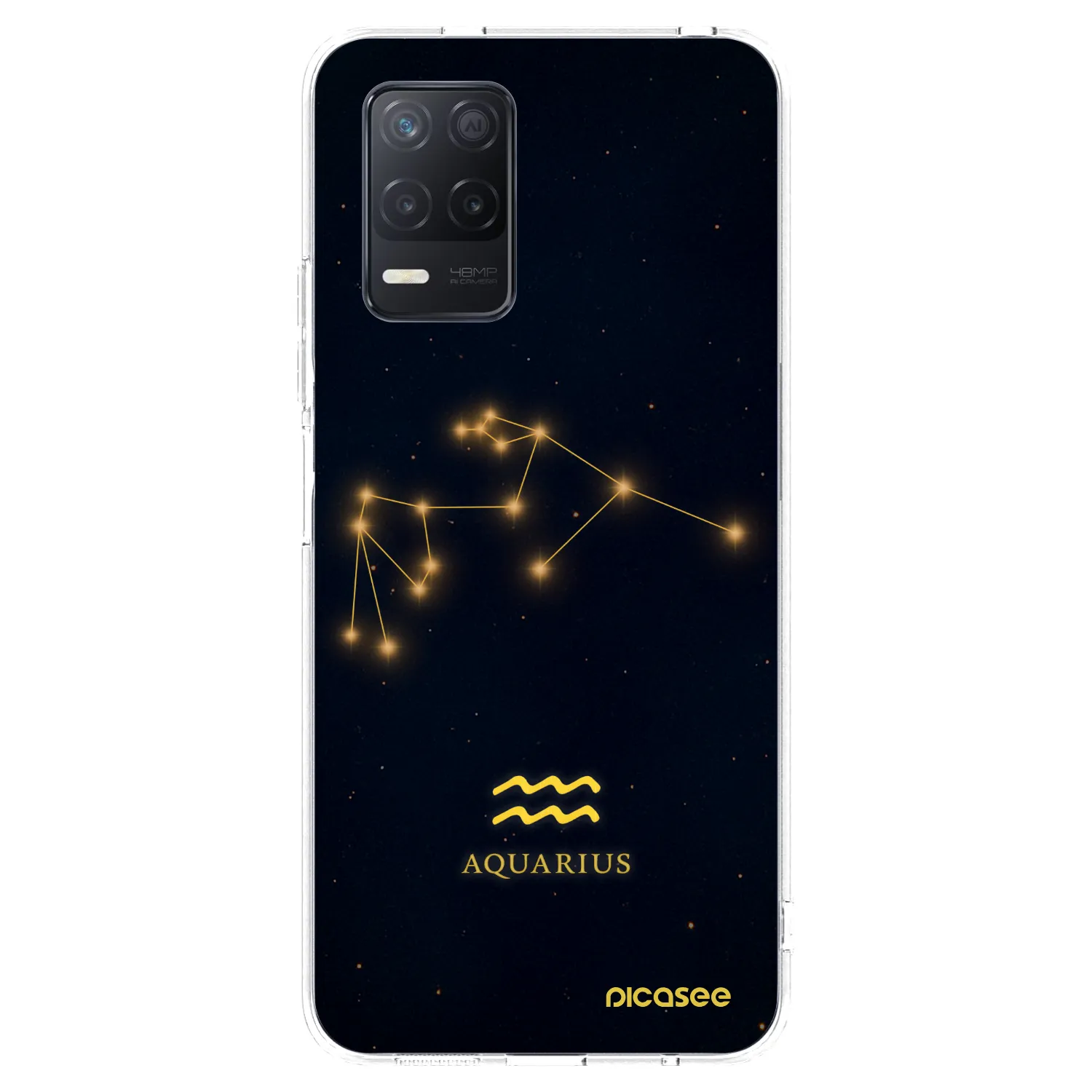 Picasee silikonowe przeźroczyste etui na Realme 8 5G - AQUARIUS
