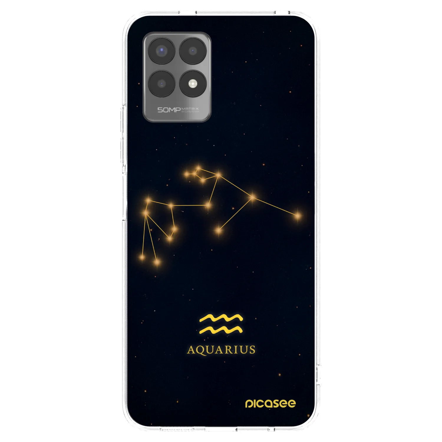 Picasee silikonowe przeźroczyste etui na Realme 8i - AQUARIUS