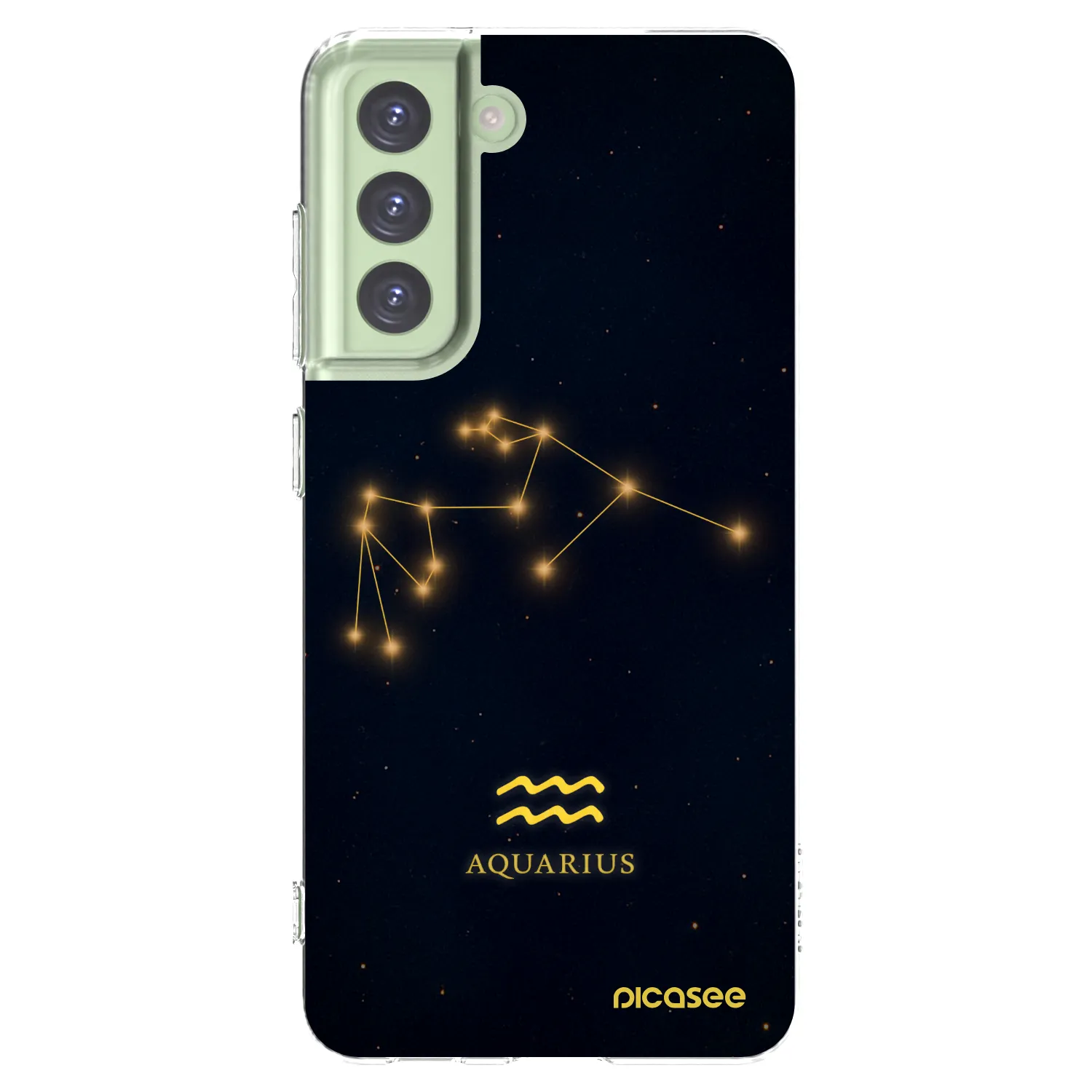 Picasee silikonowe przeźroczyste etui na Samsung Galaxy S21 FE 5G - AQUARIUS