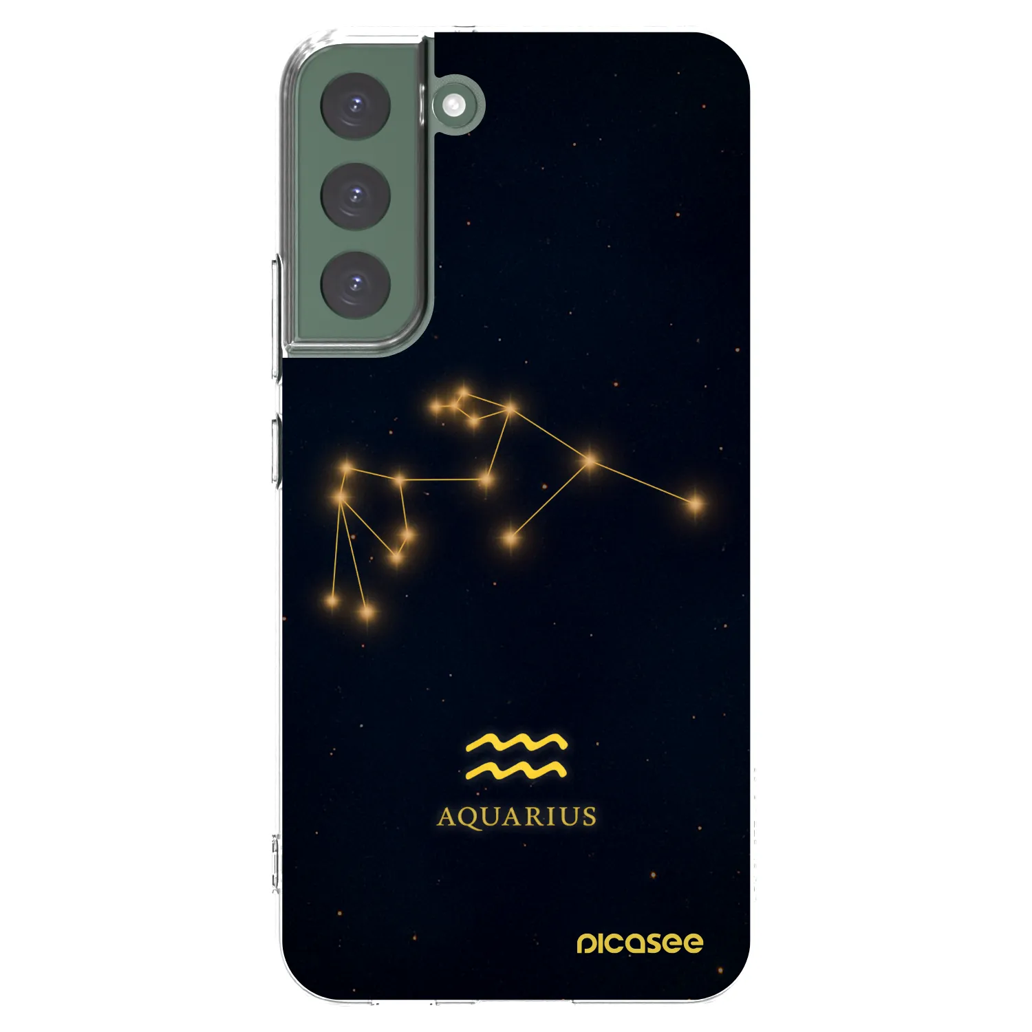 Picasee silikonowe przeźroczyste etui na Samsung Galaxy S22+ 5G - AQUARIUS