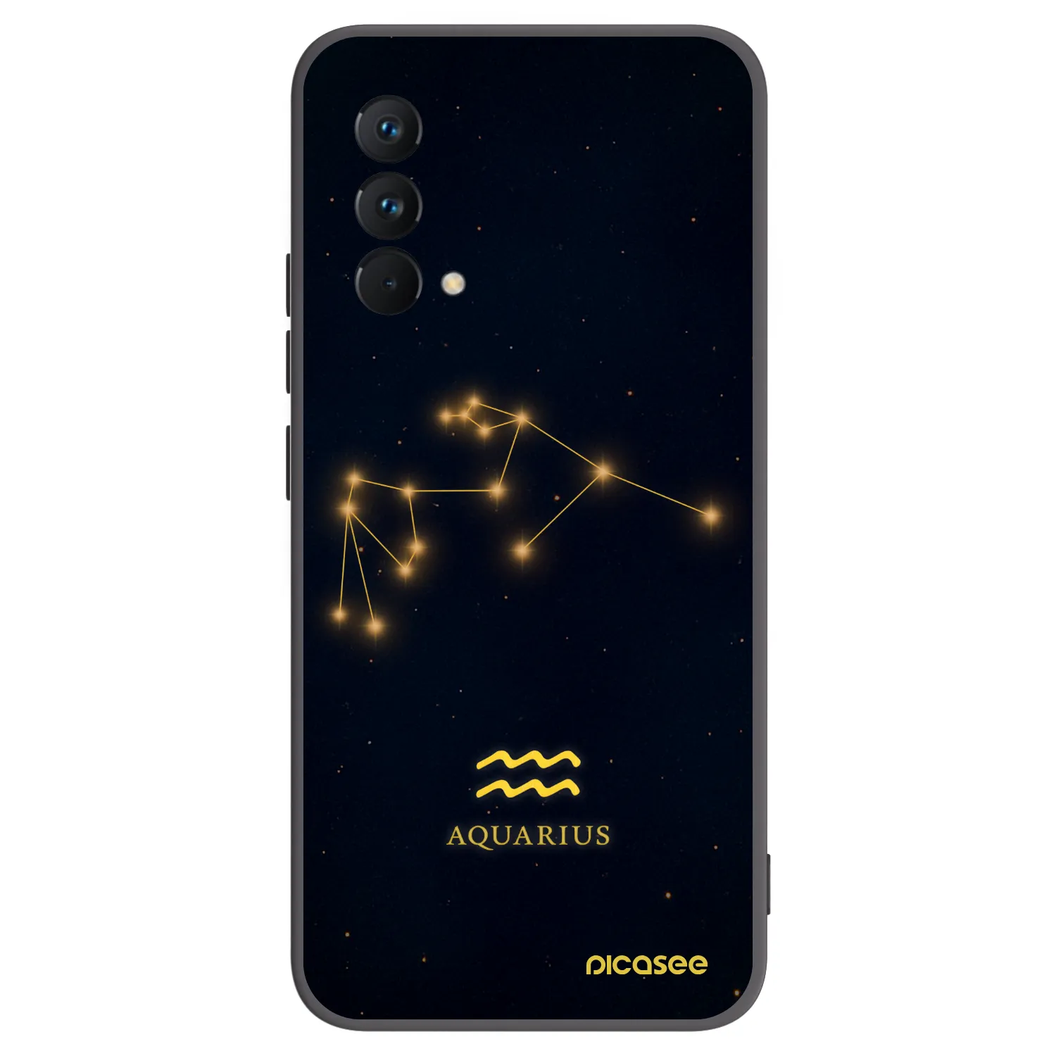 Picasee silikonowe czarne etui na Realme GT Master Edition 5G - AQUARIUS