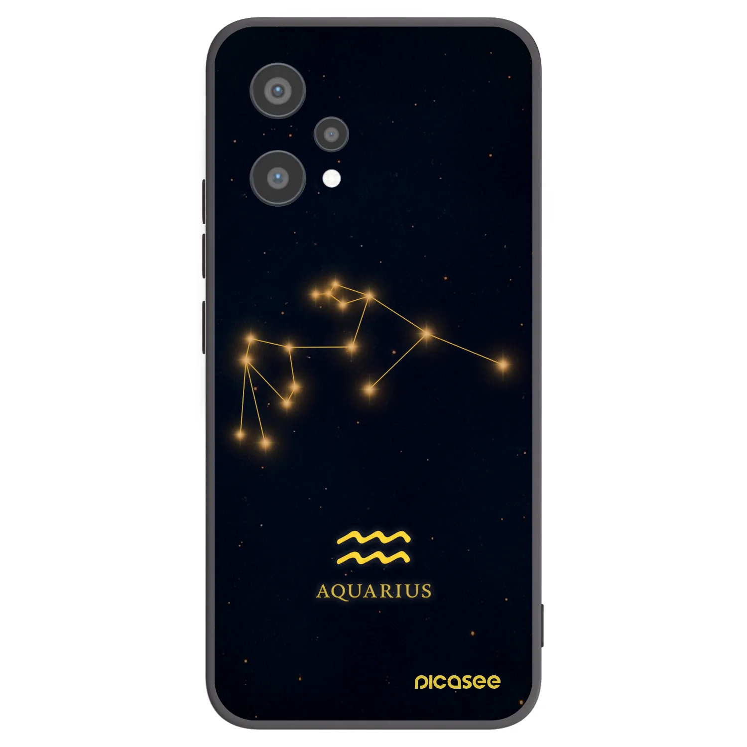 Picasee silikonowe czarne etui na Realme 9 Pro 5G - AQUARIUS