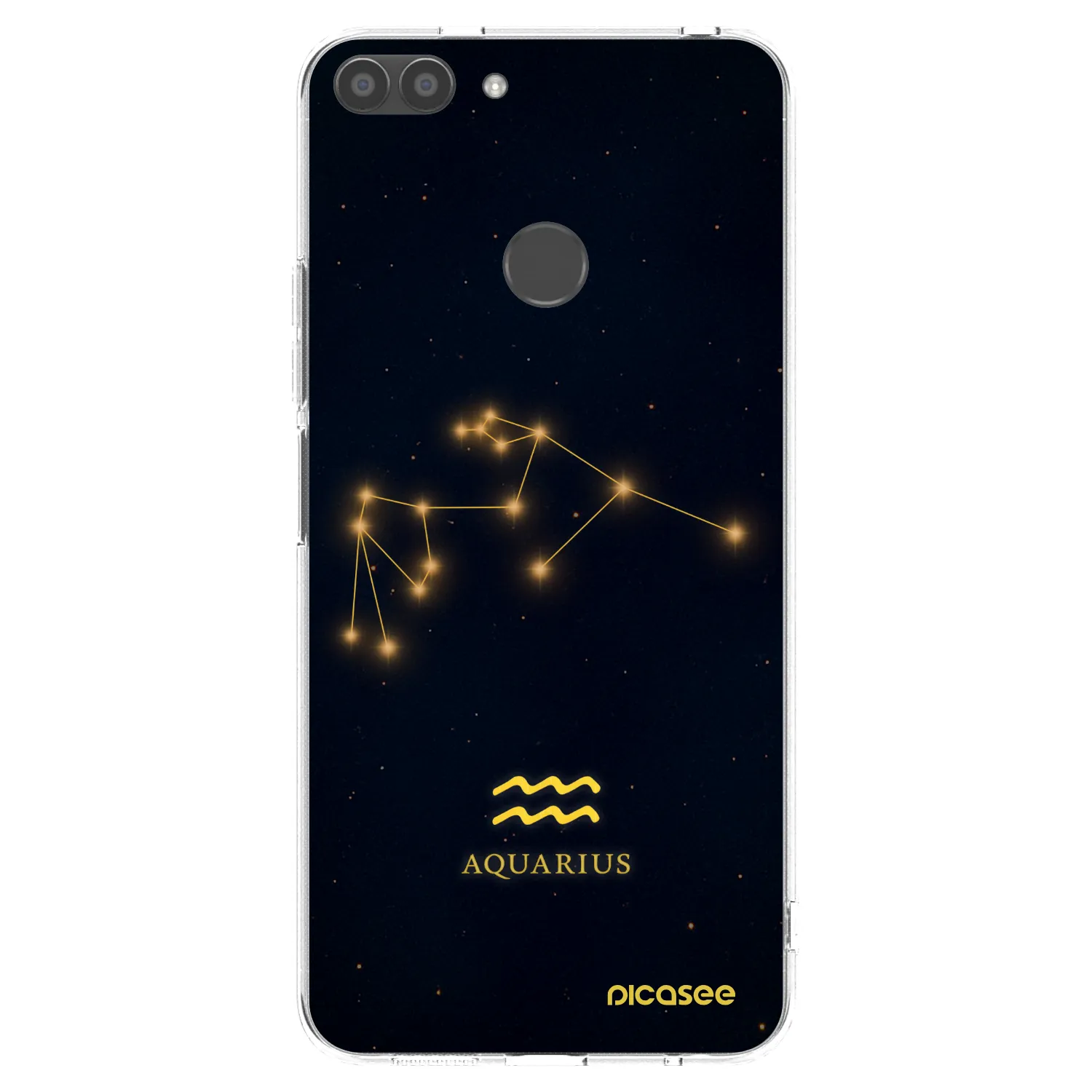 Picasee silikonowe przeźroczyste etui na Huawei P Smart - AQUARIUS