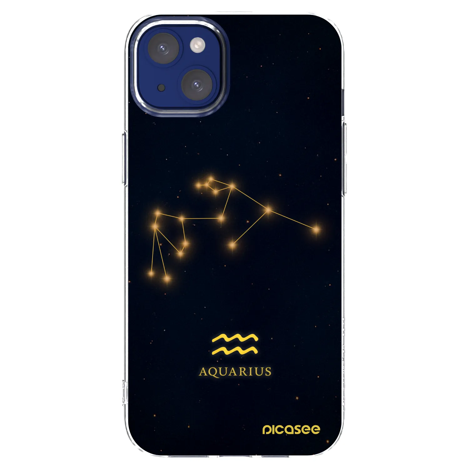 Picasee silikonowe przeźroczyste etui na Apple iPhone 14 Plus - AQUARIUS