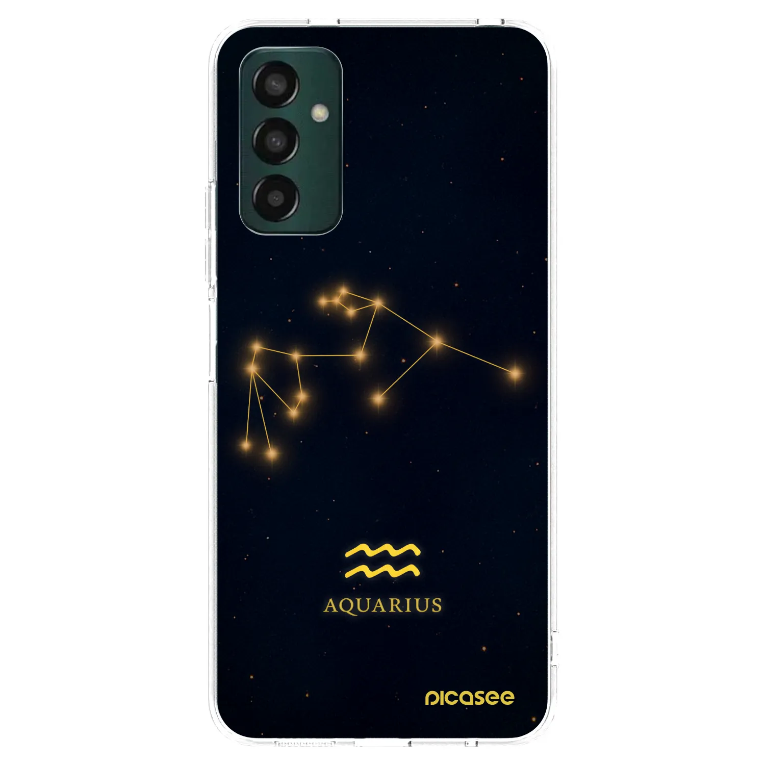 Picasee silikonowe przeźroczyste etui na Samsung Galaxy M13 M135F - AQUARIUS