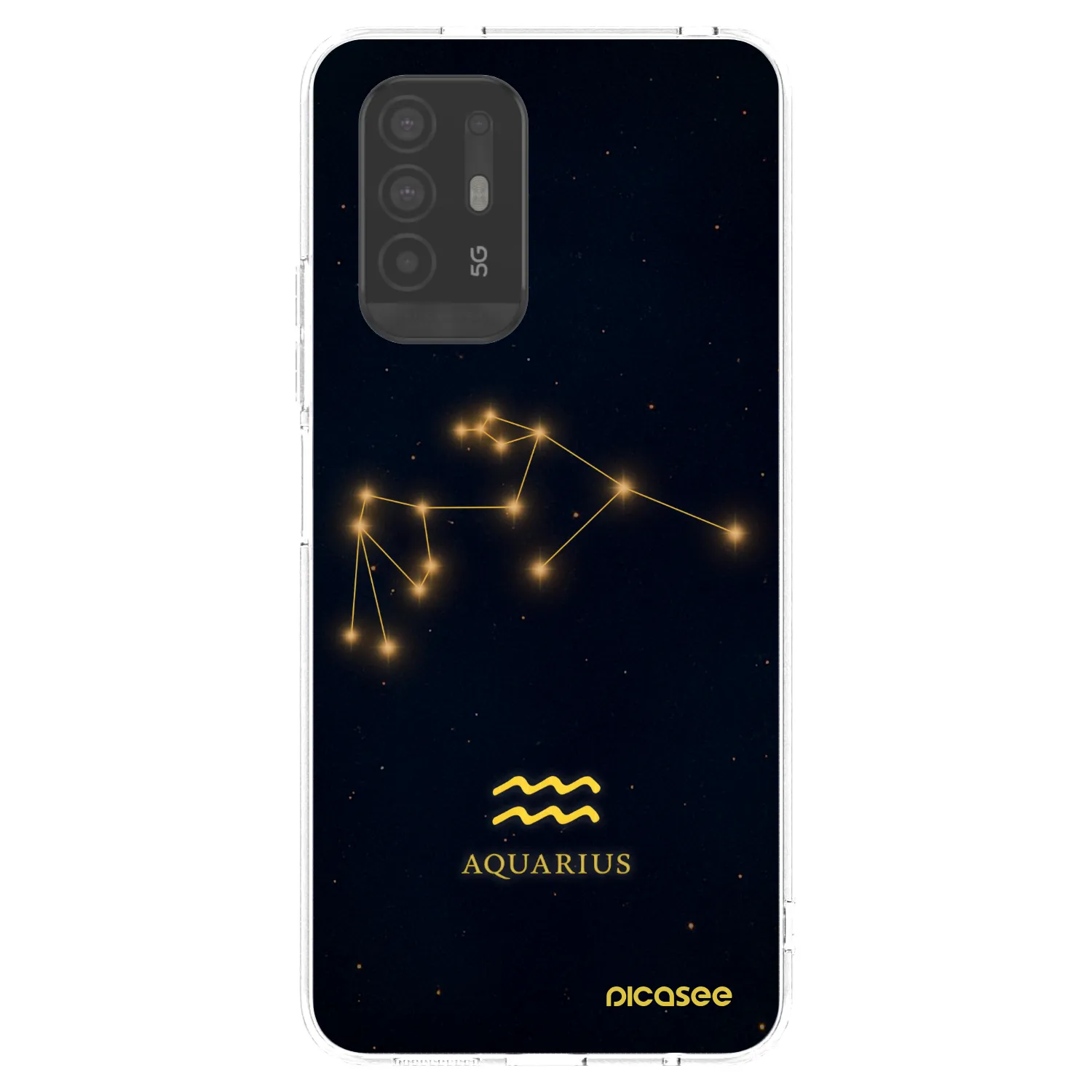 Picasee silikonowe przeźroczyste etui na OPPO A94 5G - AQUARIUS