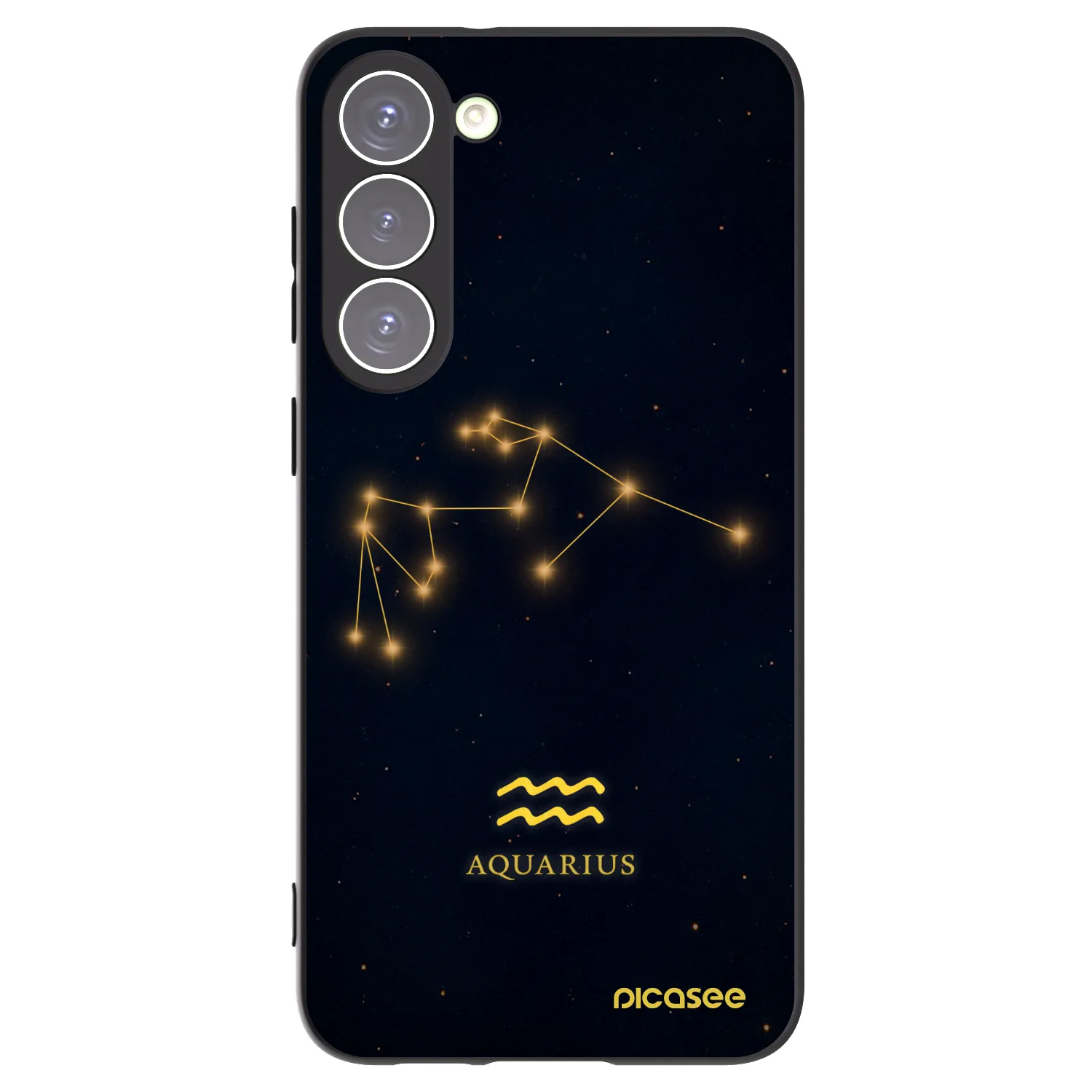 Picasee silikonowe czarne etui na Samsung Galaxy S23+ 5G - AQUARIUS