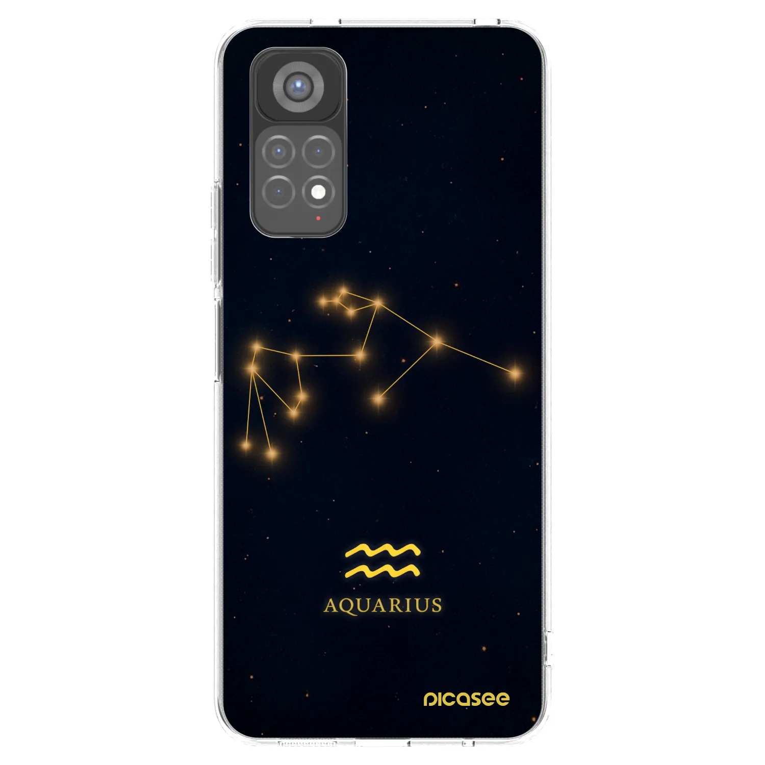 Picasee silikonowe przeźroczyste etui na Xiaomi Redmi Note 11S 5G - AQUARIUS