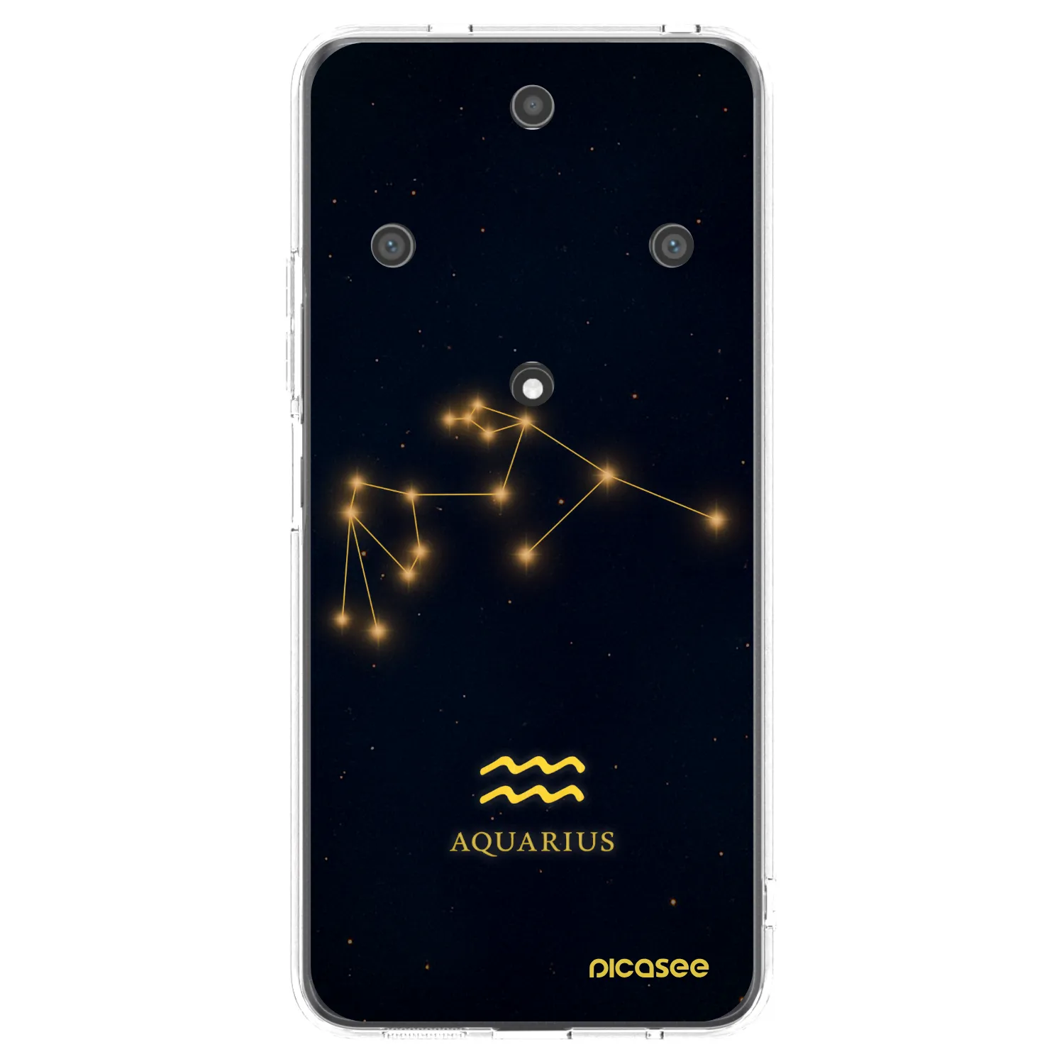 Picasee silikonowe przeźroczyste etui na Honor Magic5 Lite 5G - AQUARIUS