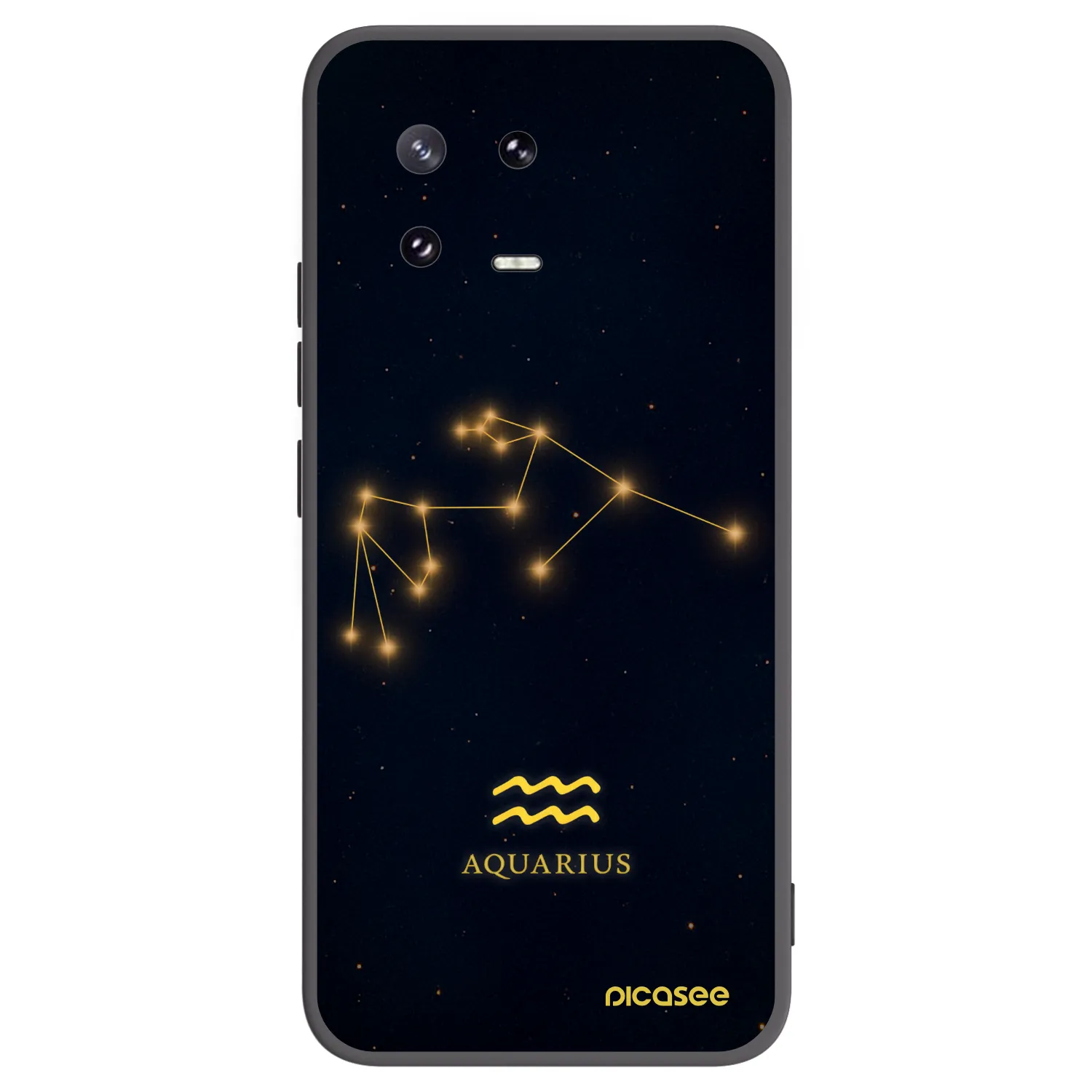 Picasee silikonowe czarne etui na Xiaomi 13 Pro - AQUARIUS