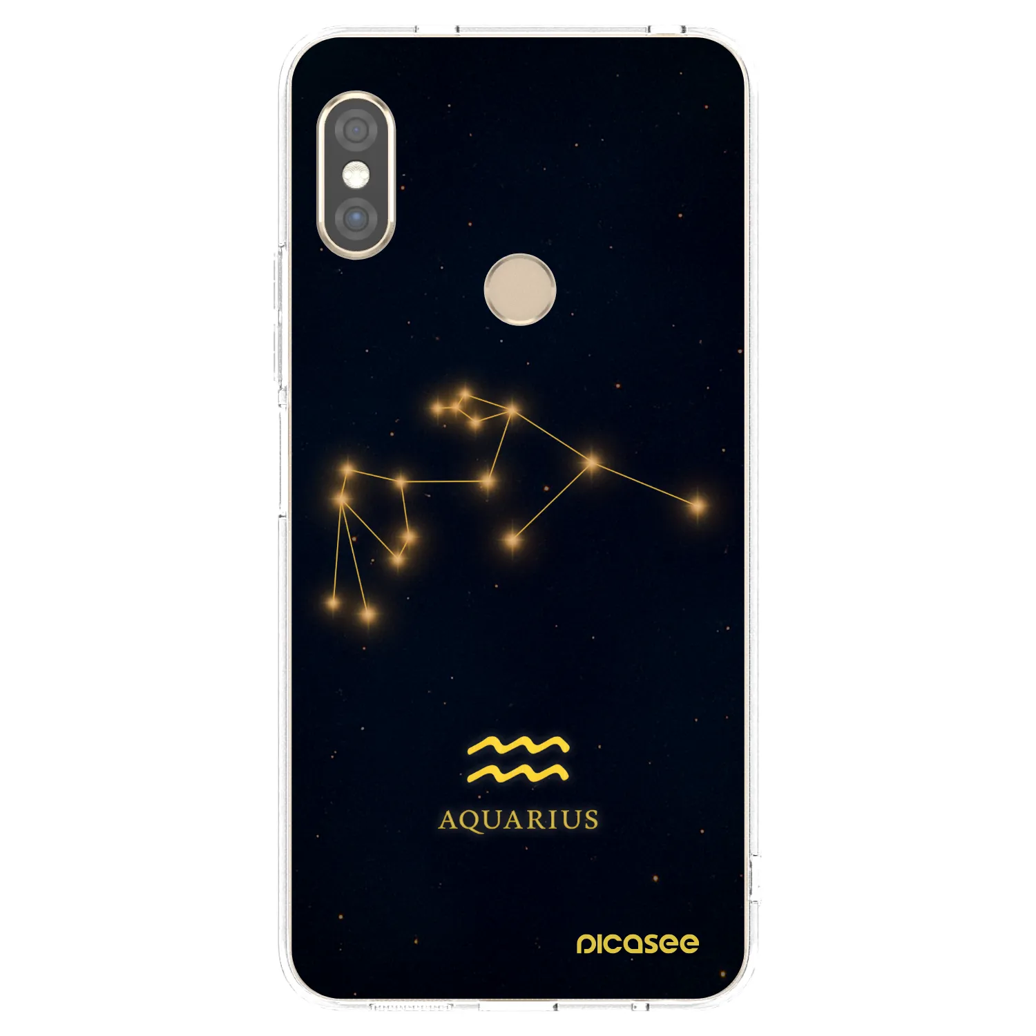 Picasee silikonowe przeźroczyste etui na Xiaomi Redmi Note 5 Global - AQUARIUS