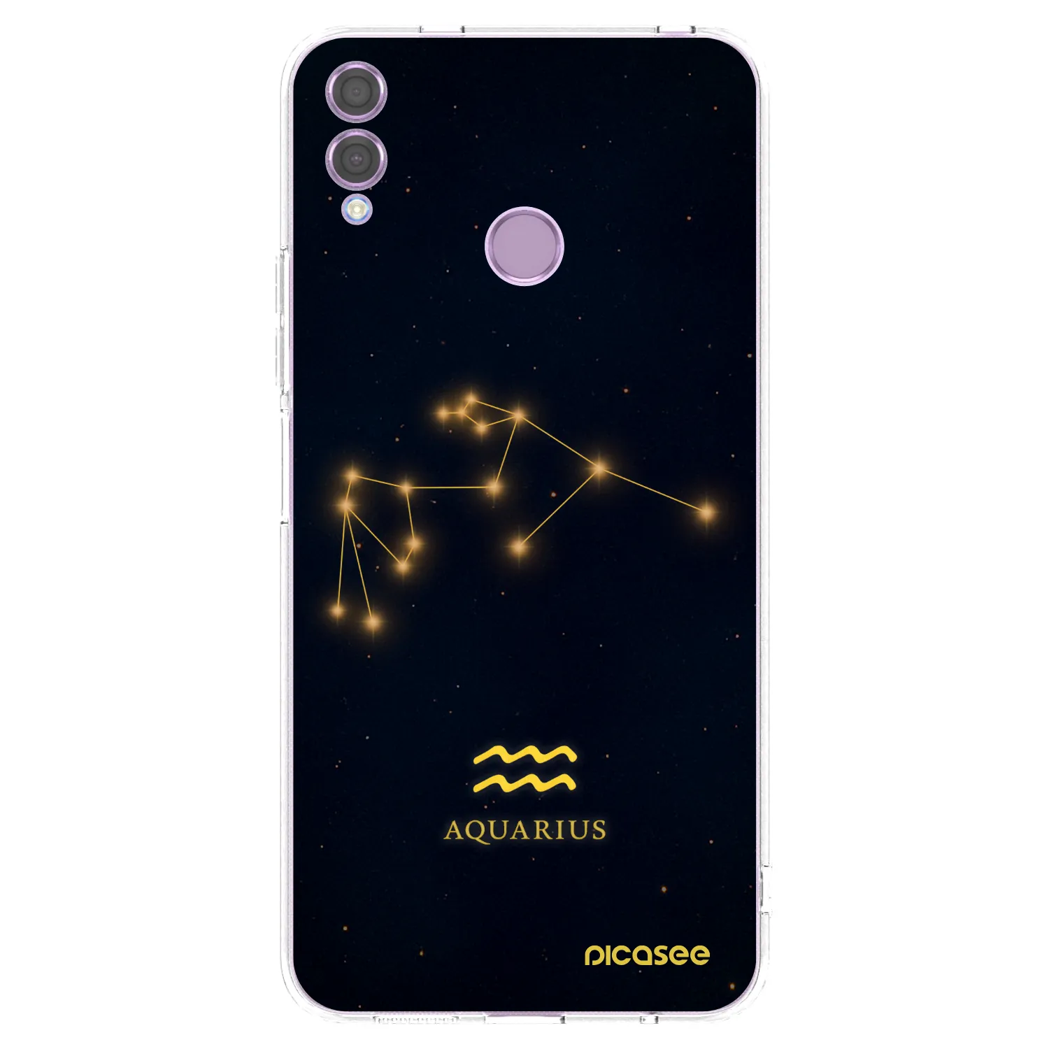 Picasee silikonowe przeźroczyste etui na Honor 8X - AQUARIUS