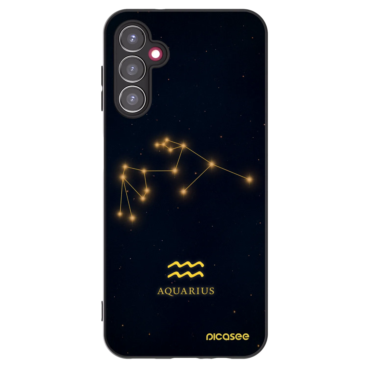 Picasee silikonowe czarne etui na Samsung Galaxy A14 5G A146P - AQUARIUS