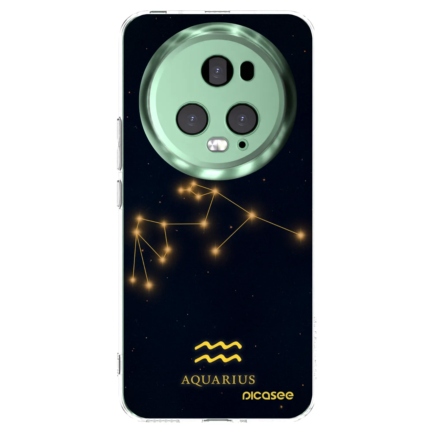 Picasee silikonowe przeźroczyste etui na Honor Magic5 Pro - AQUARIUS