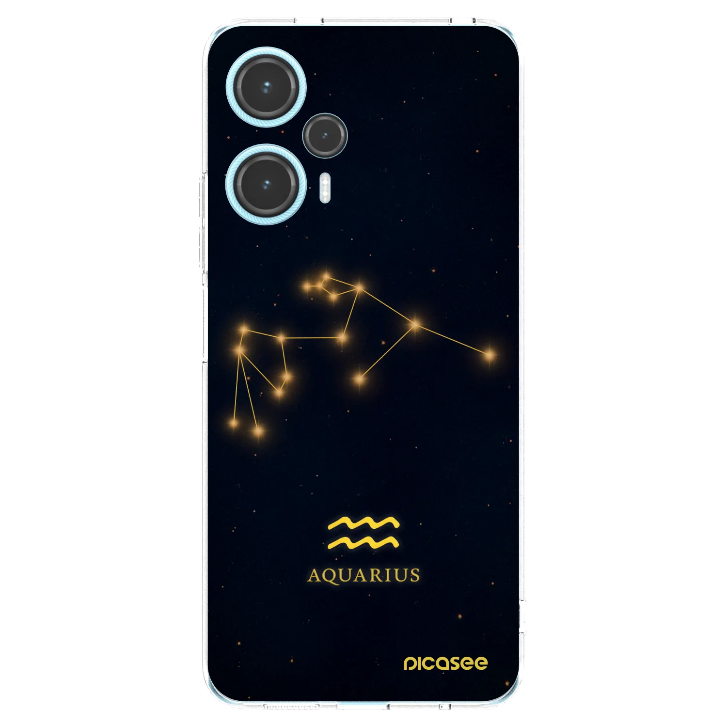 Picasee silikonowe przeźroczyste etui na Xiaomi Poco F5 - AQUARIUS