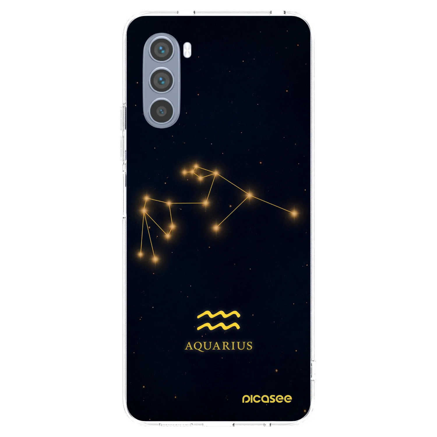 Picasee silikonowe przeźroczyste etui na Motorola Moto G62 - AQUARIUS