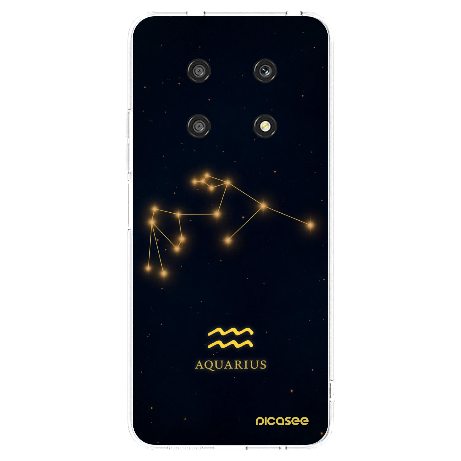 Picasee silikonowe przeźroczyste etui na Honor Magic4 Lite 5G - AQUARIUS