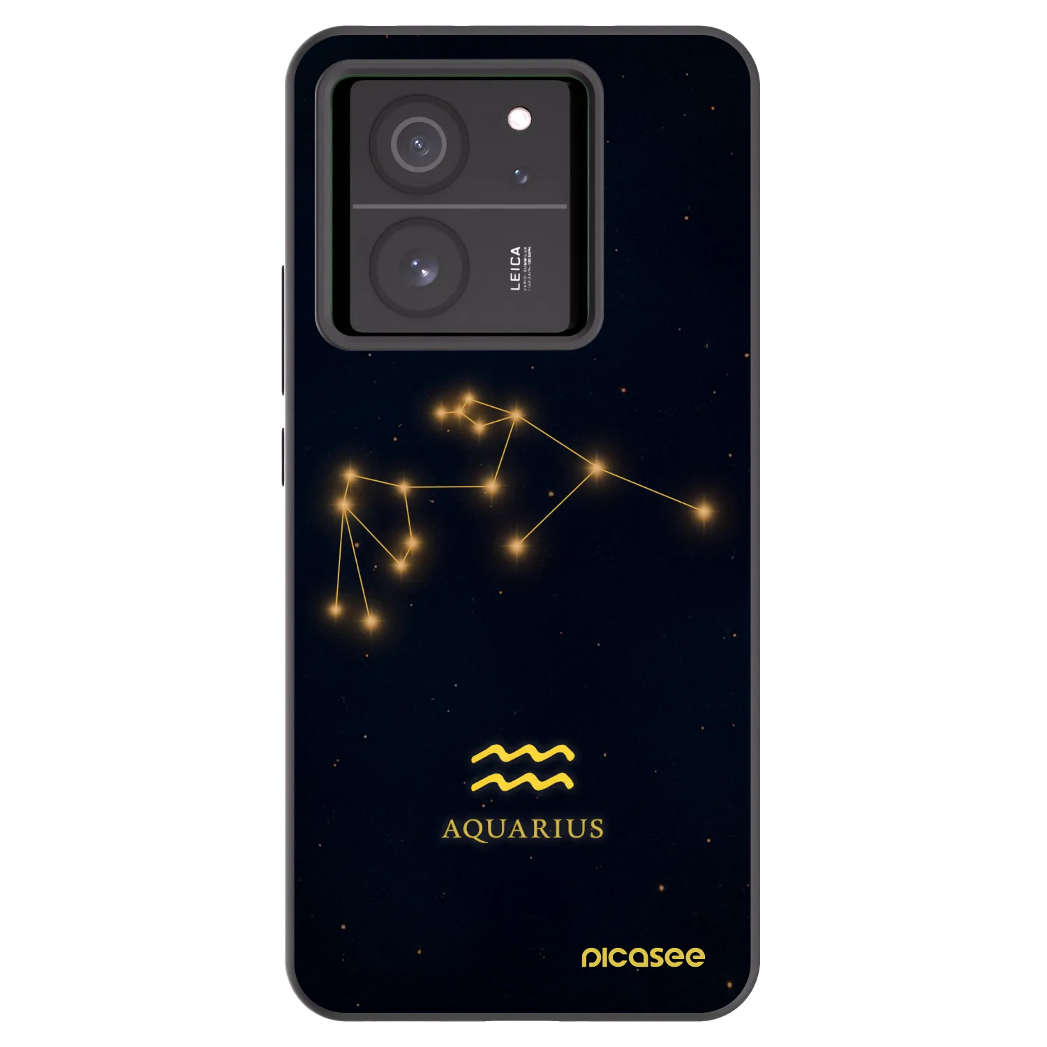Picasee silikonowe czarne etui na Xiaomi 13T - AQUARIUS