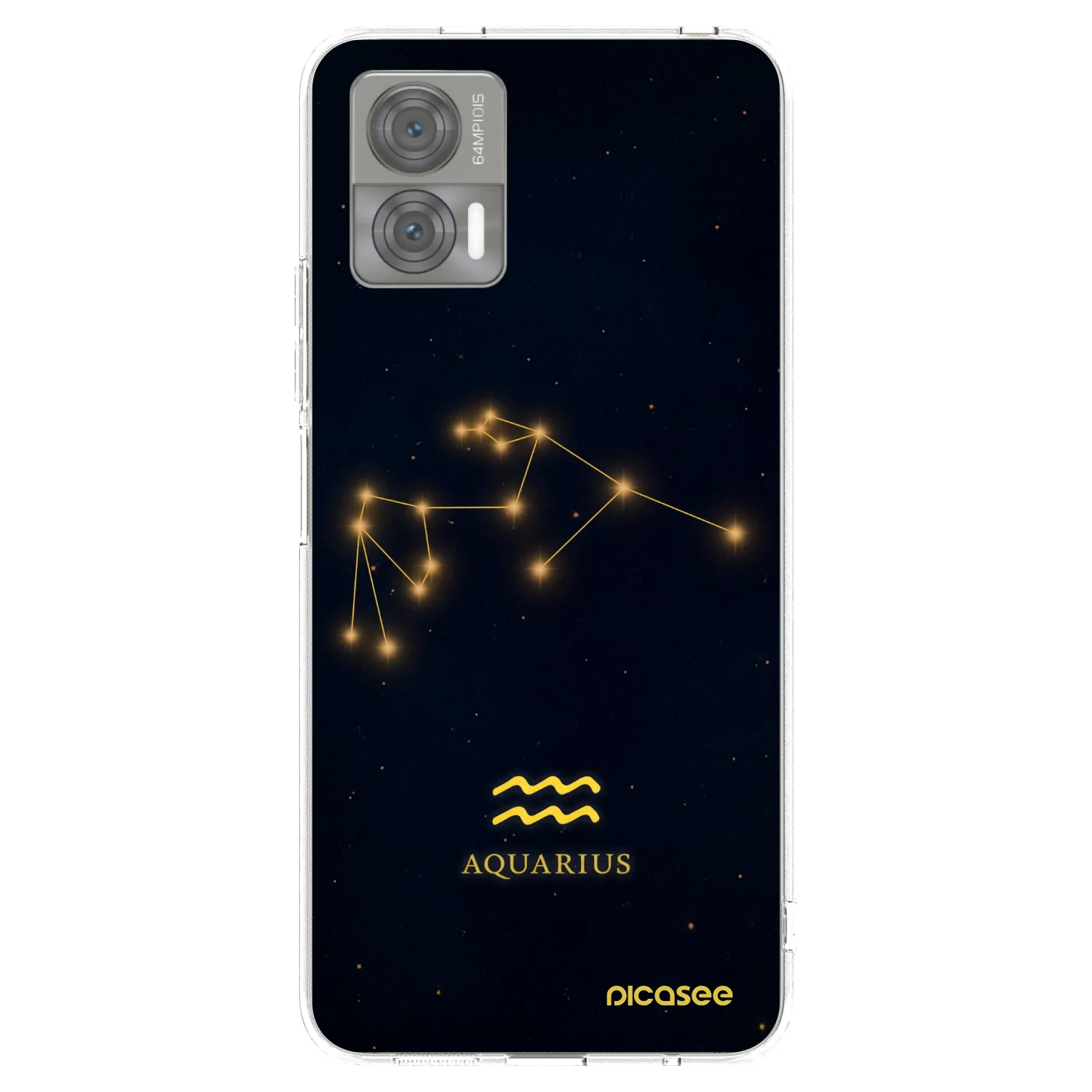 Picasee silikonowe przeźroczyste etui na Motorola Edge 30 Neo - AQUARIUS