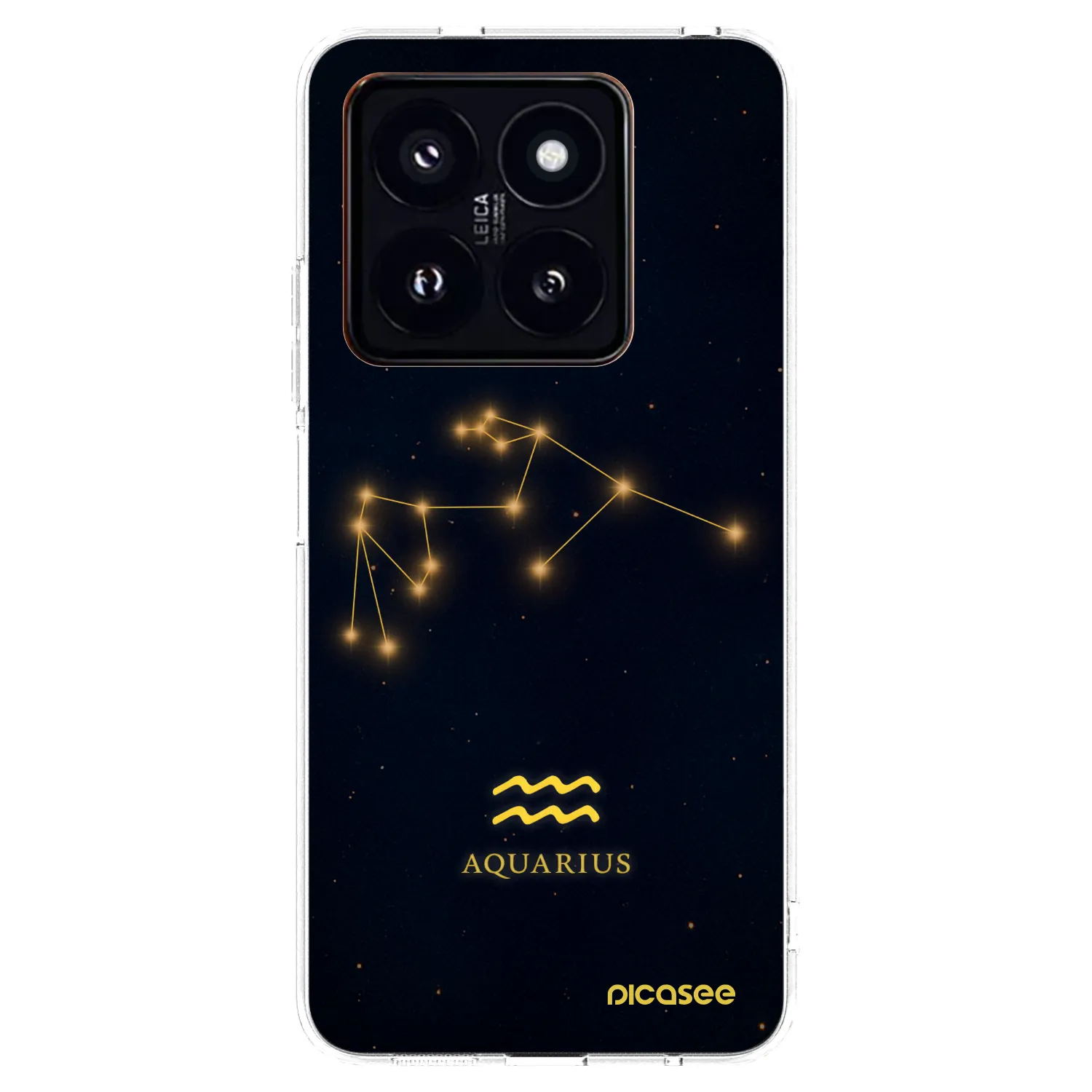Picasee silikonowe przeźroczyste etui na Xiaomi 14 Pro - AQUARIUS