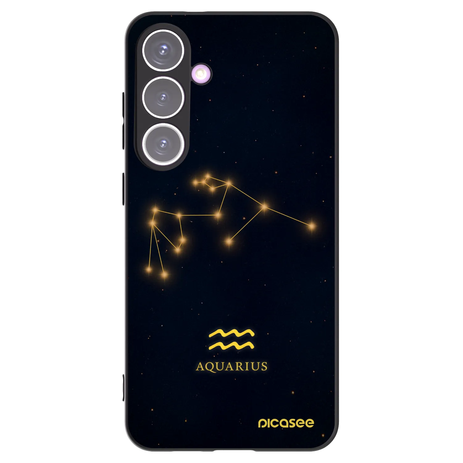 Picasee silikonowe czarne etui na Samsung Galaxy S24+ S926B 5G - AQUARIUS