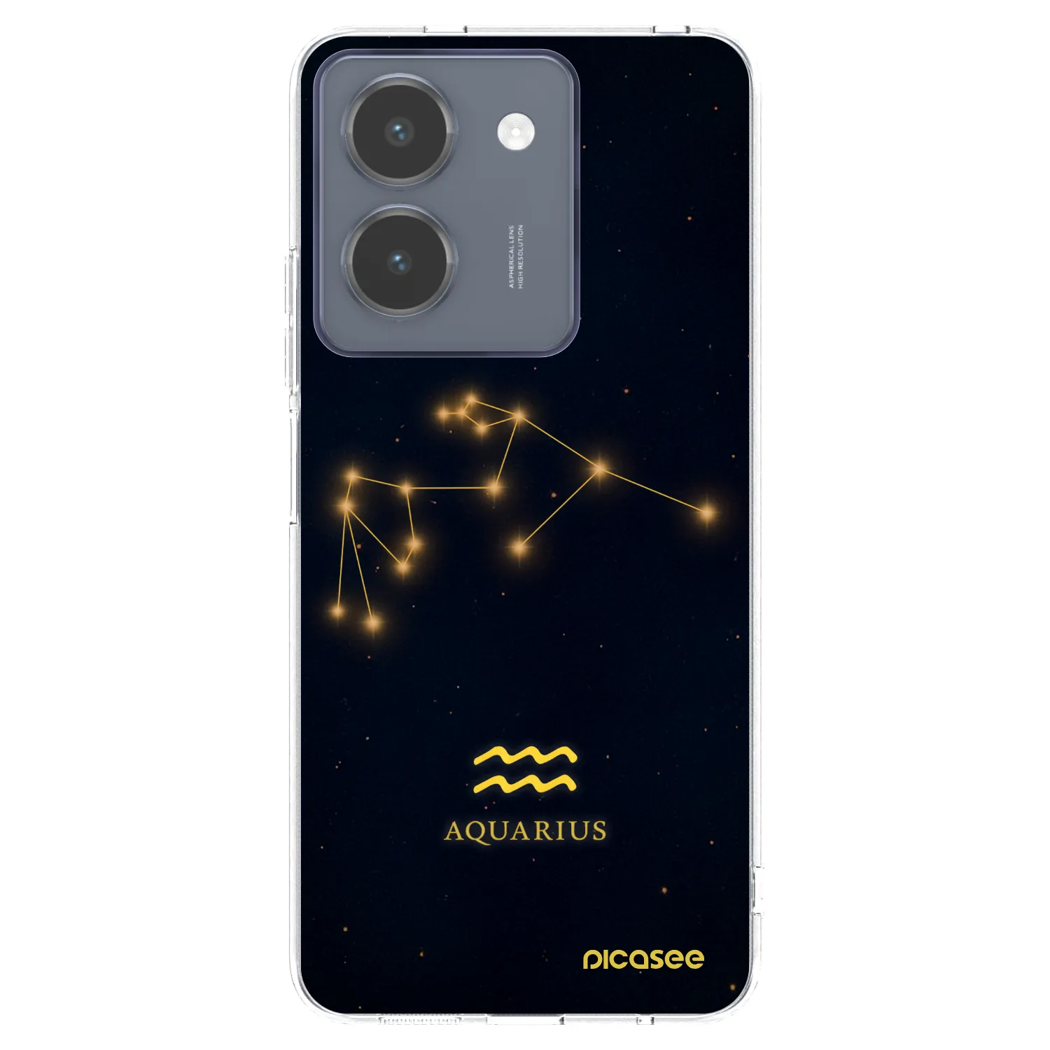 Picasee silikonowe przeźroczyste etui na Vivo Y36 4G - AQUARIUS