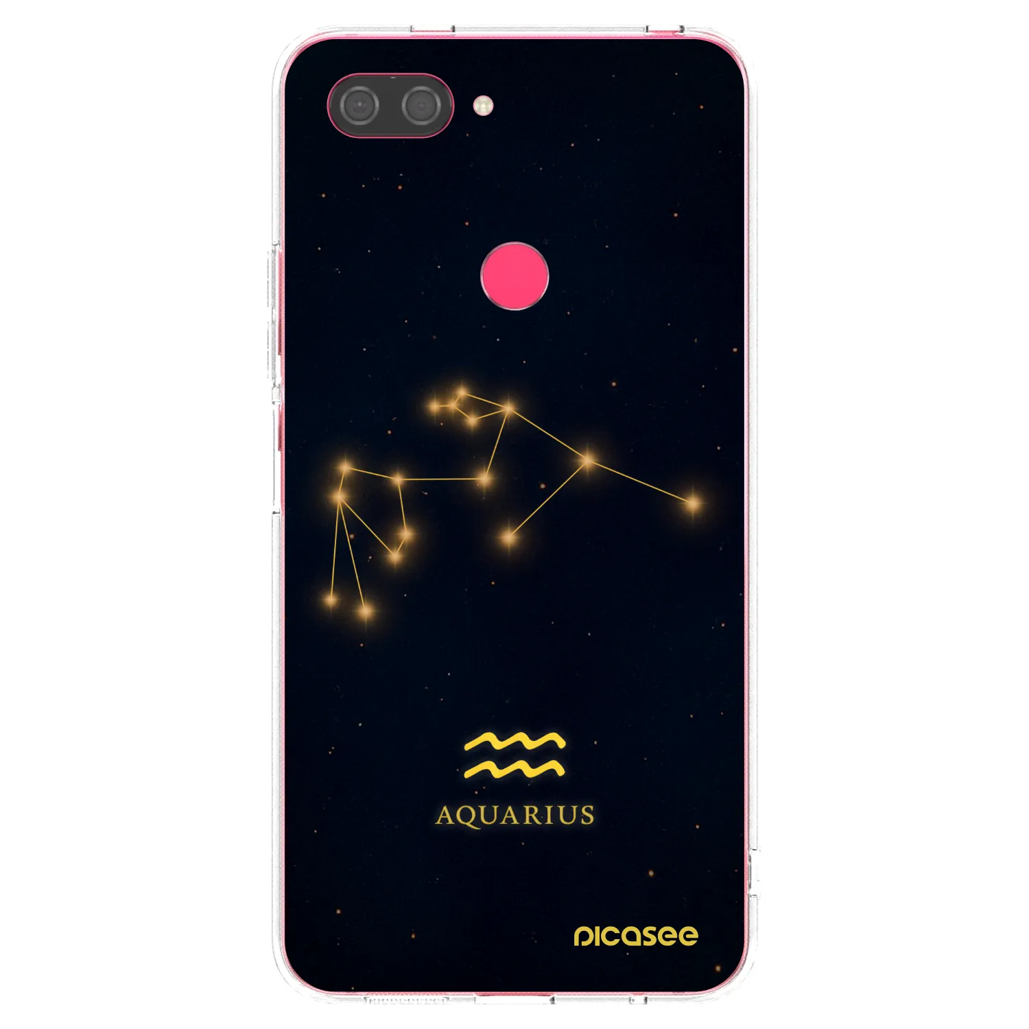 Picasee silikonowe przeźroczyste etui na Xiaomi Mi 8 Lite - AQUARIUS