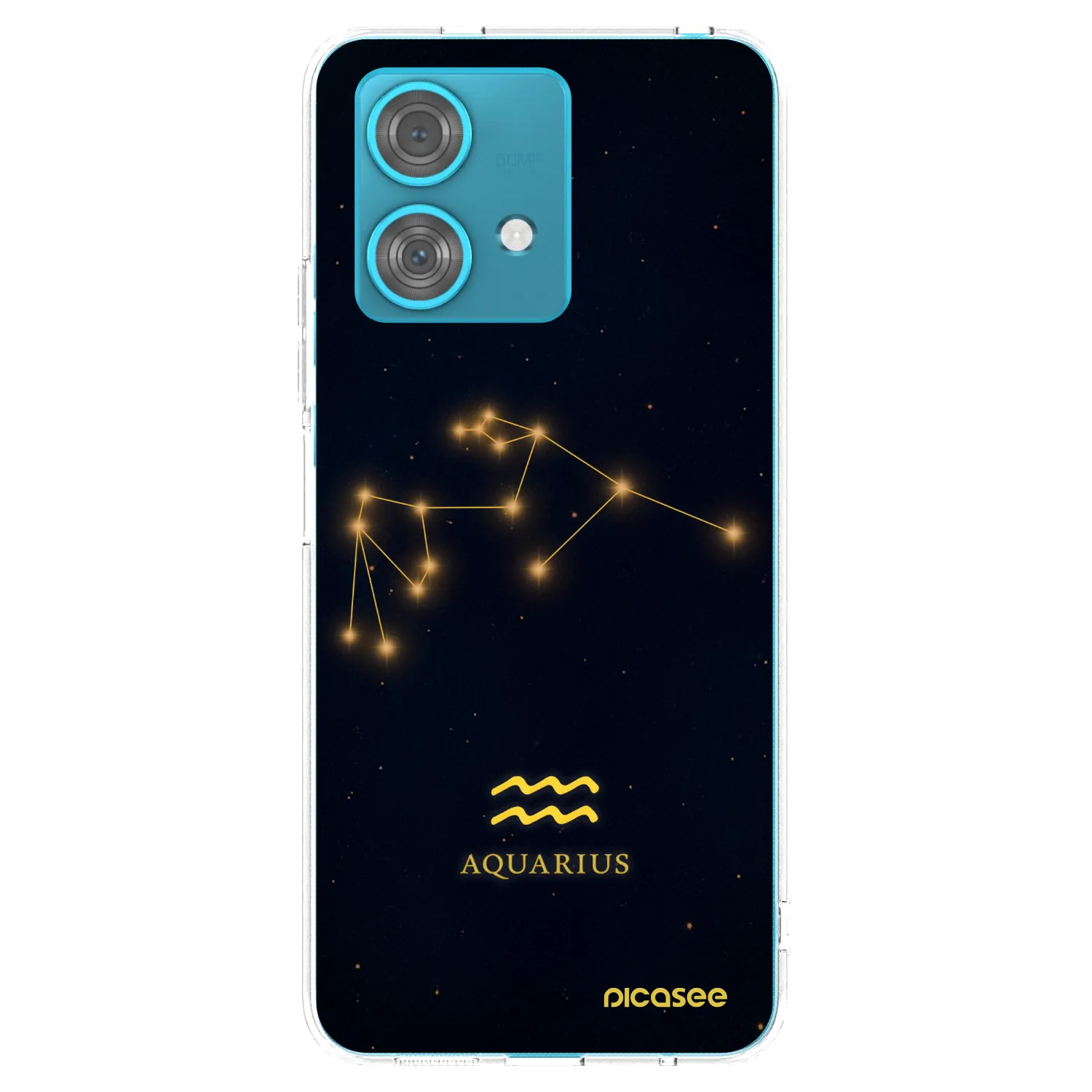 Picasee silikonowe przeźroczyste etui na Motorola Edge 40 Neo - AQUARIUS