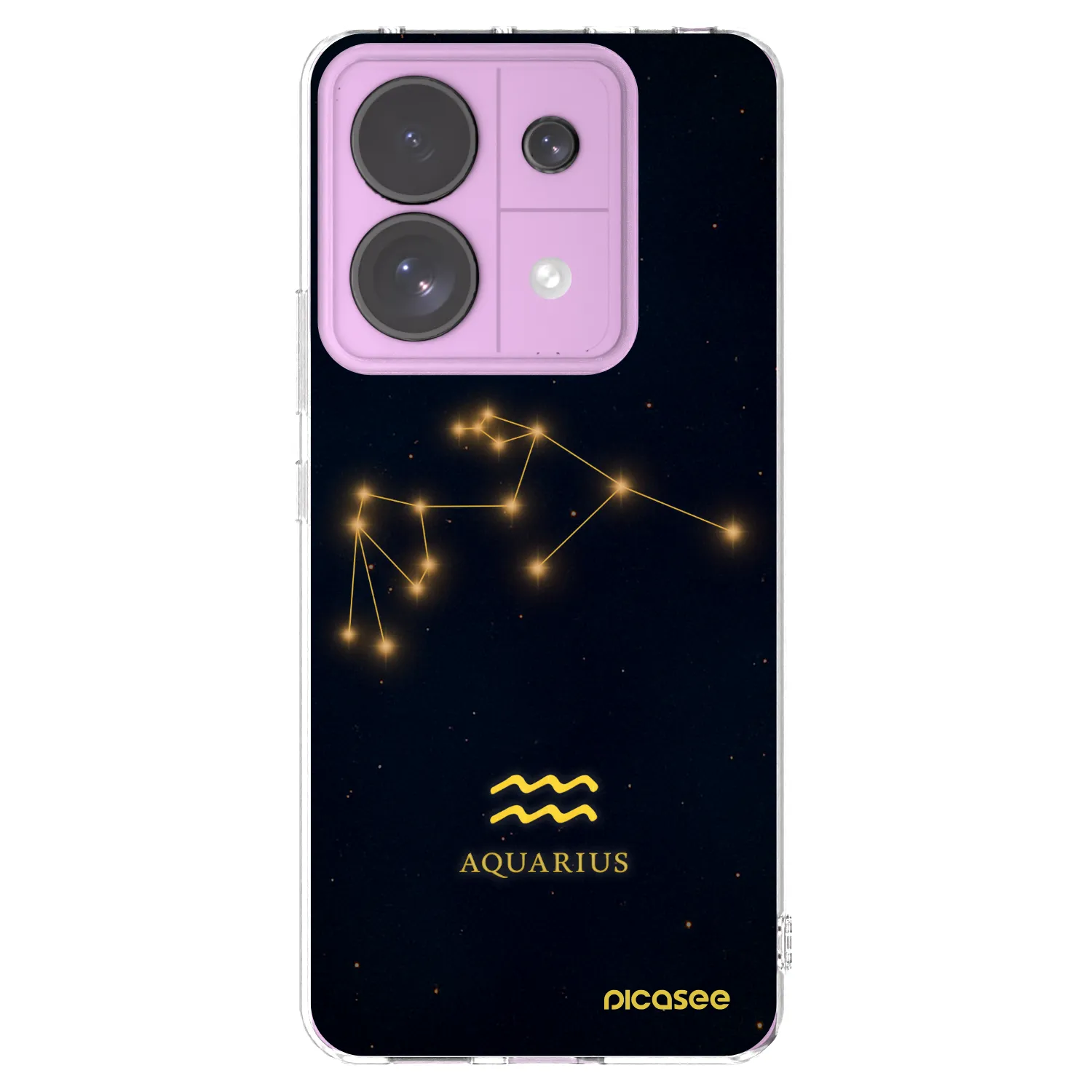 Picasee silikonowe przeźroczyste etui na Xiaomi Redmi Note 13 Pro 5G - AQUARIUS