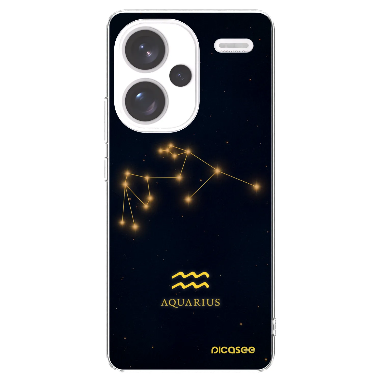 Picasee silikonowe przeźroczyste etui na Xiaomi Redmi Note 13 Pro+ 5G - AQUARIUS