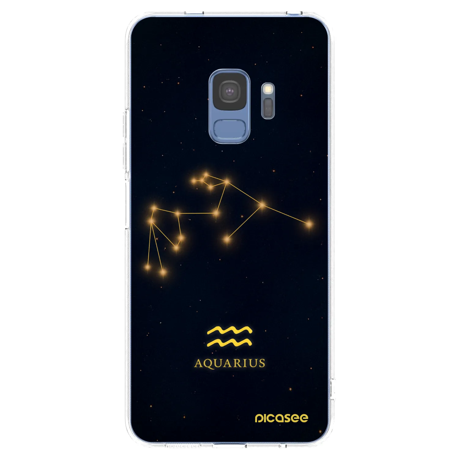 Picasee silikonowe przeźroczyste etui na Samsung Galaxy S9 G960F - AQUARIUS
