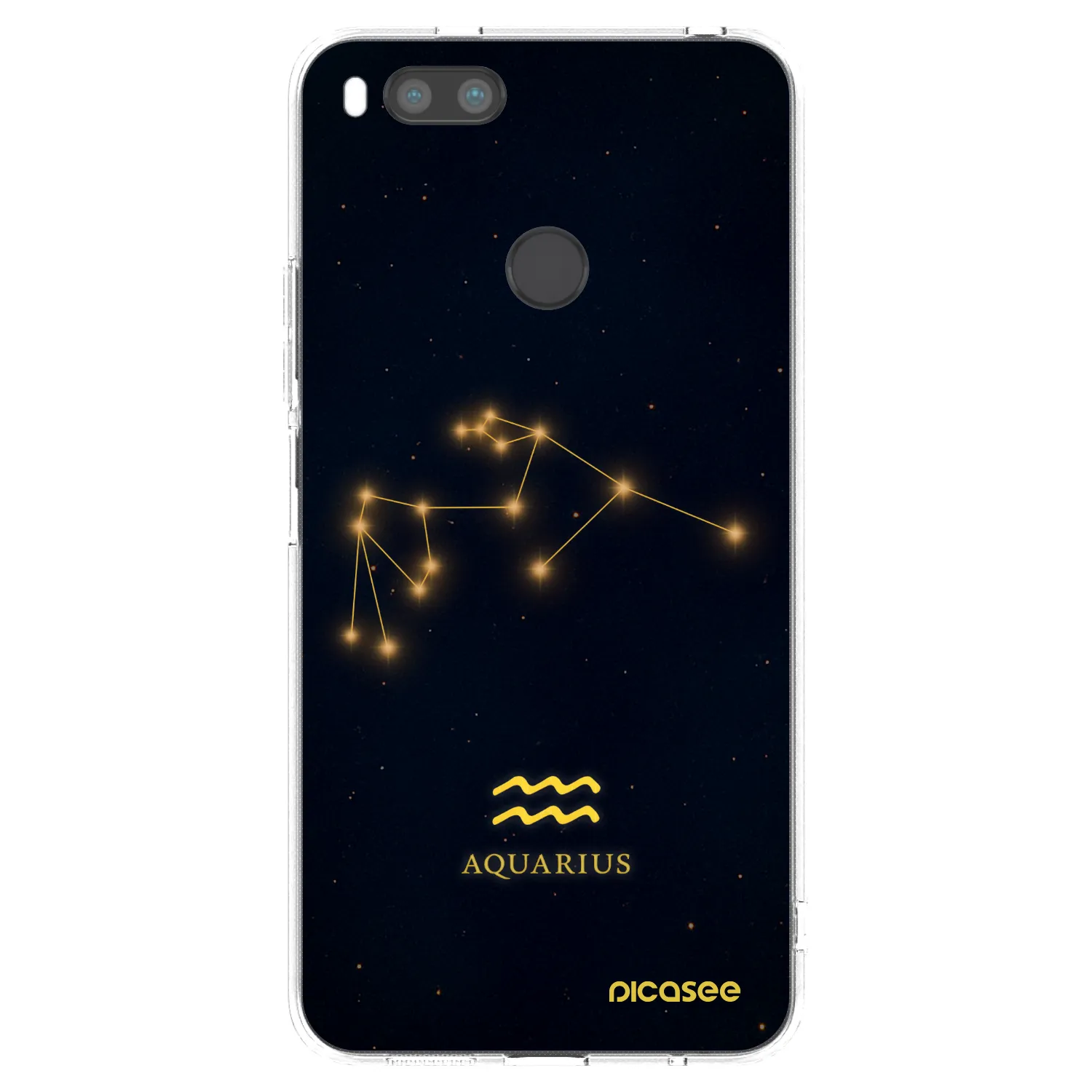 Picasee silikonowe przeźroczyste etui na Xiaomi Mi A1 Global - AQUARIUS