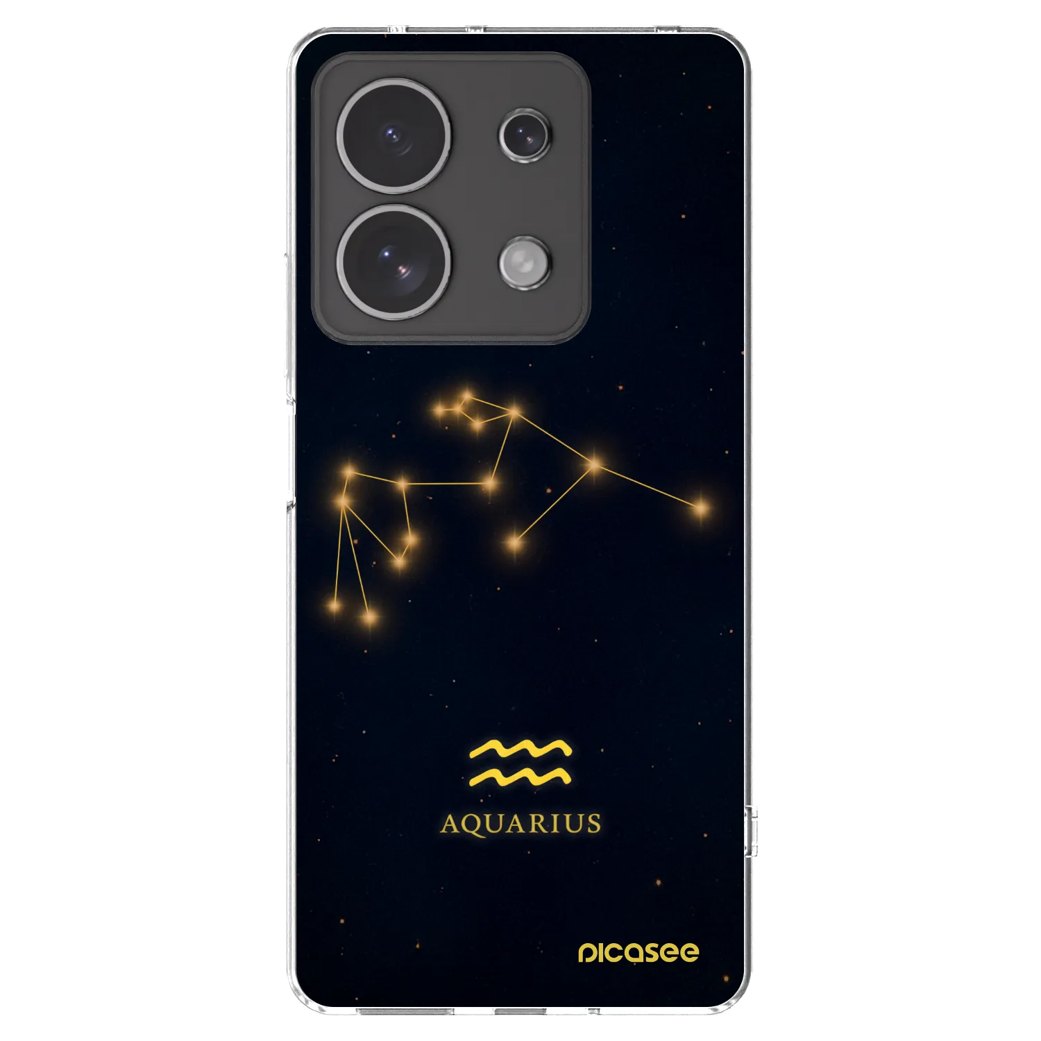 Picasee silikonowe przeźroczyste etui na Xiaomi Redmi Note 13 4G - AQUARIUS
