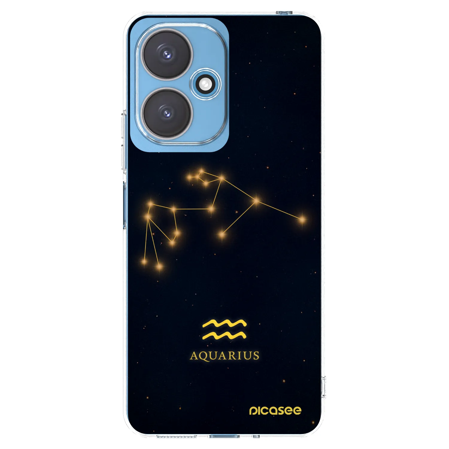 Picasee silikonowe przeźroczyste etui na Xiaomi Redmi 13C 5G - AQUARIUS