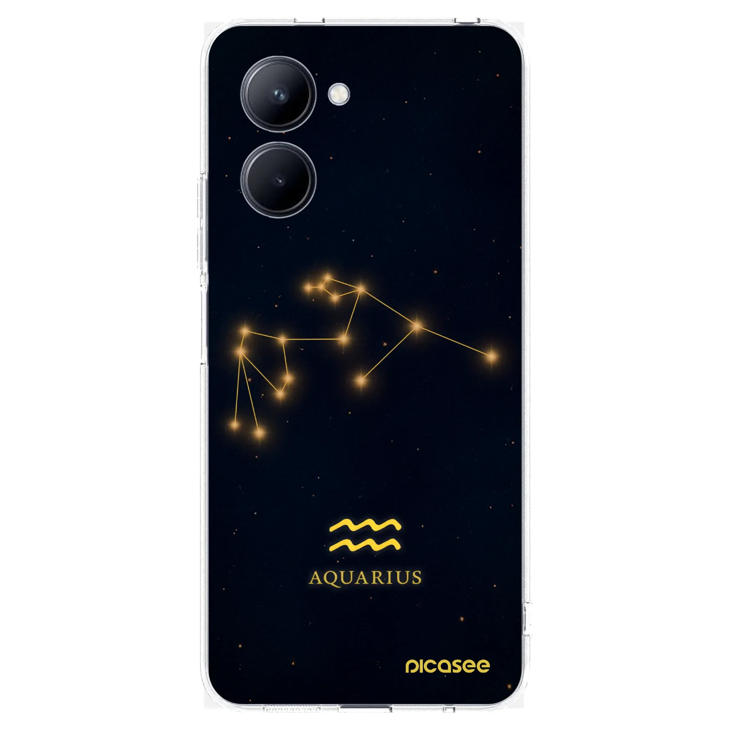 Picasee silikonowe przeźroczyste etui na Realme C33 (2023) - AQUARIUS