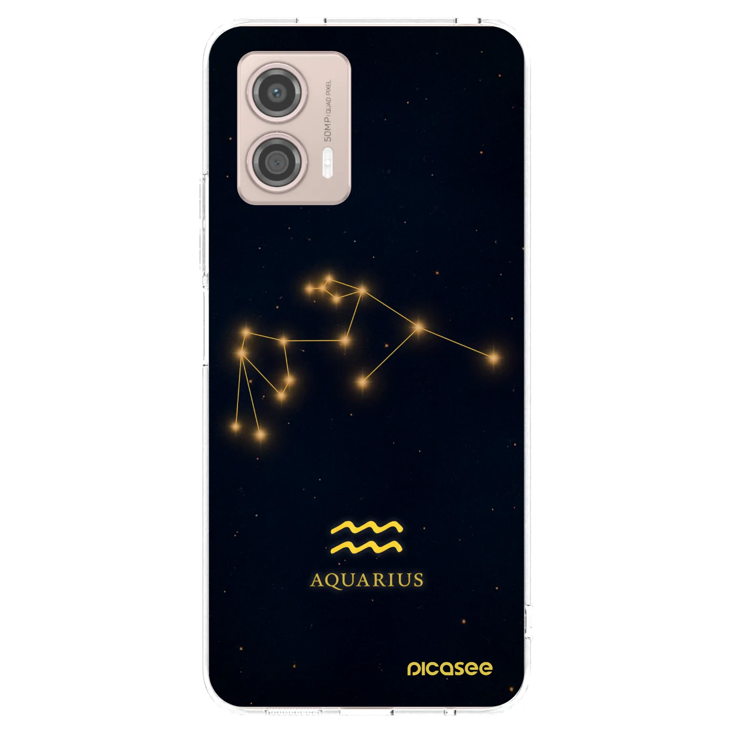Picasee silikonowe przeźroczyste etui na Motorola Moto G53 5G - AQUARIUS