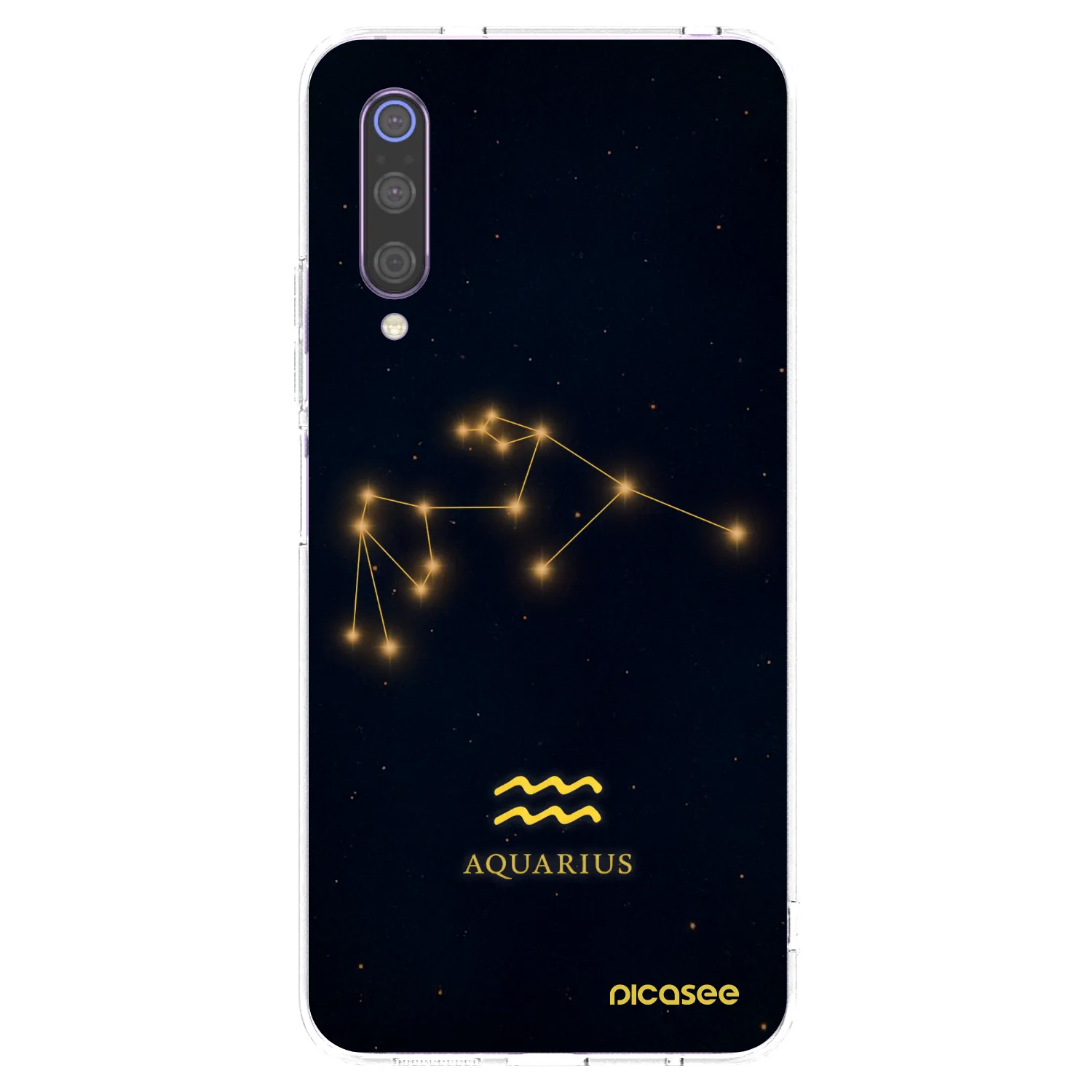 Picasee silikonowe przeźroczyste etui na Xiaomi Mi 9 - AQUARIUS