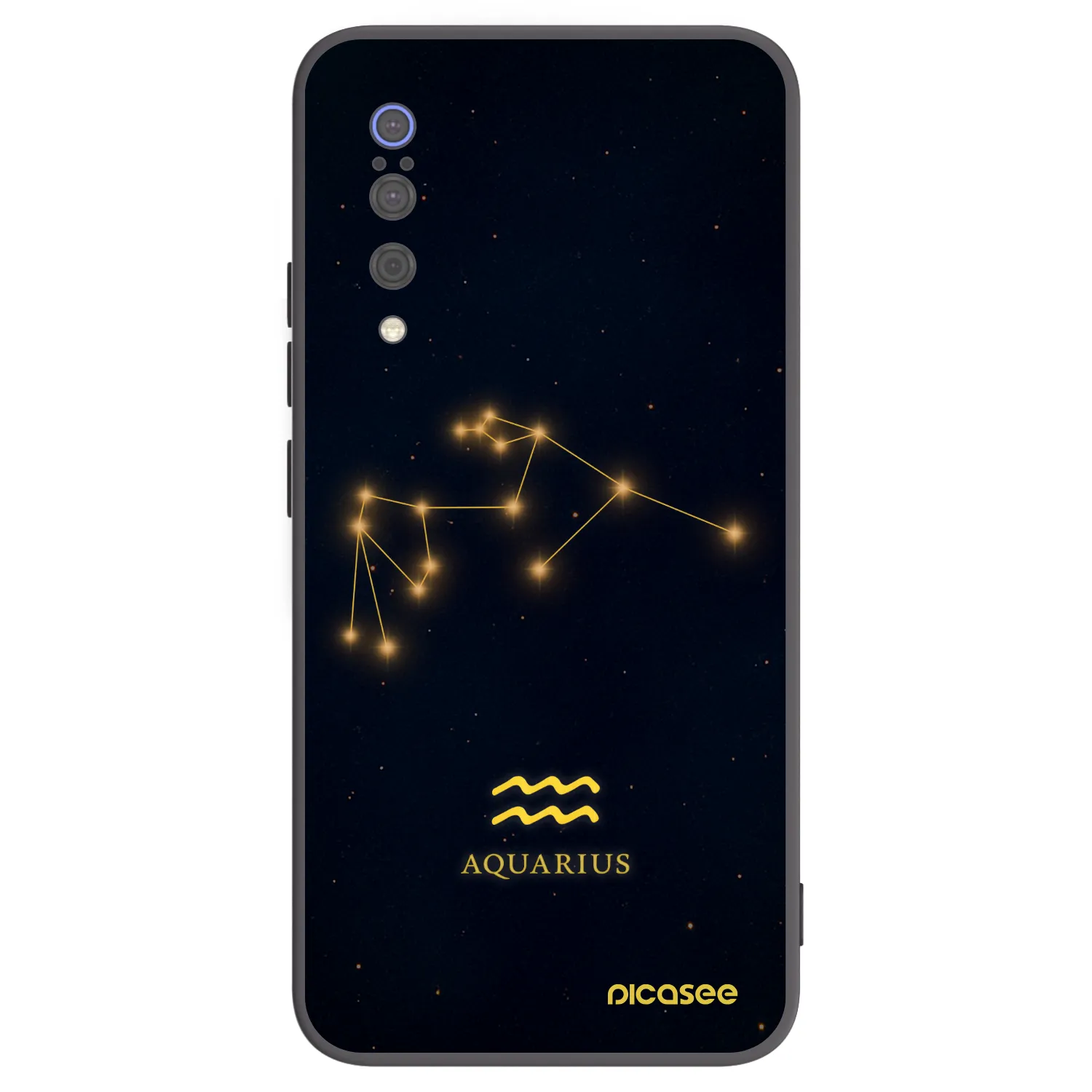 Picasee silikonowe czarne etui na Xiaomi Mi 9 - AQUARIUS
